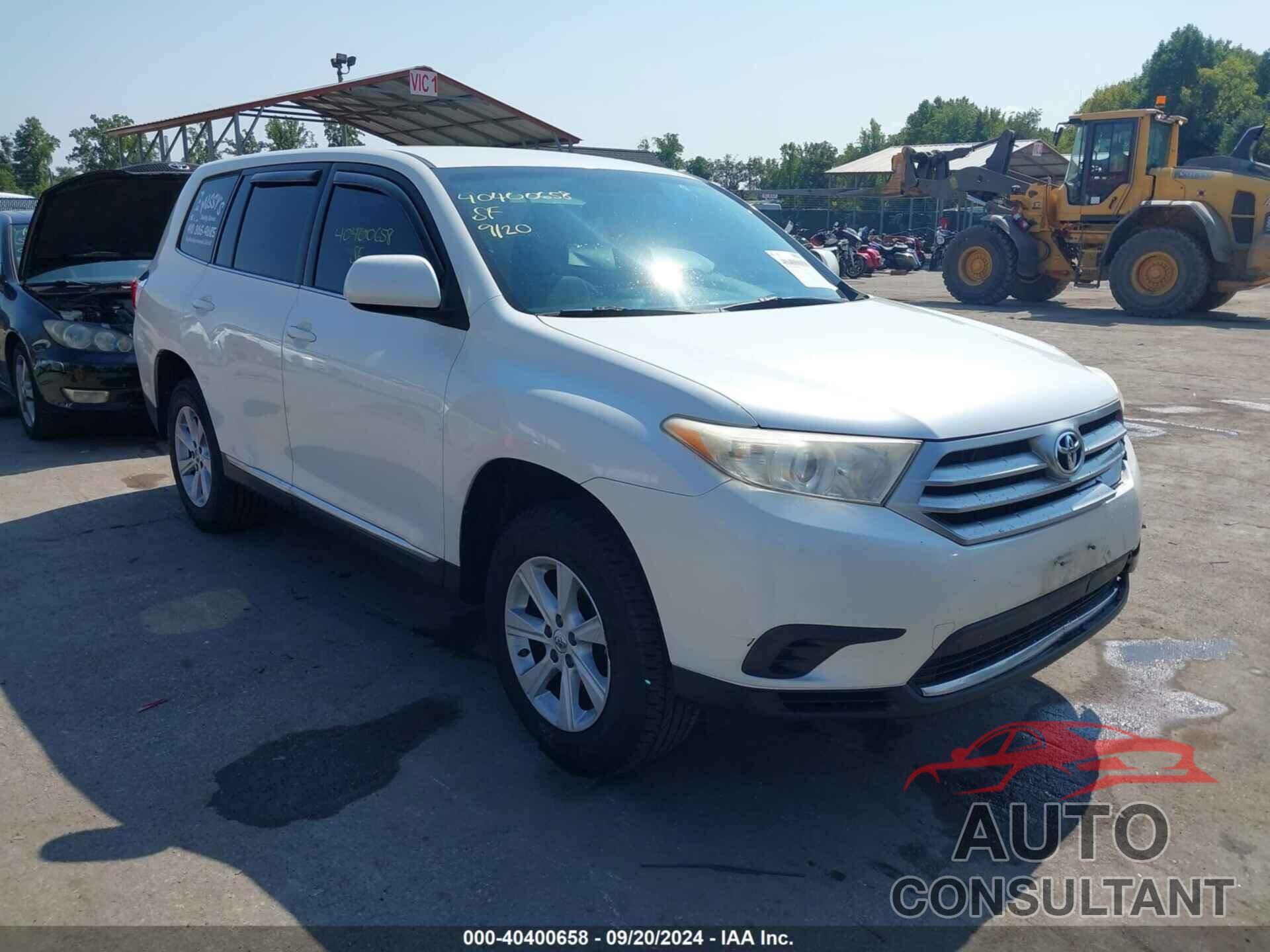 TOYOTA HIGHLANDER 2013 - 5TDZA3EH9DS037474