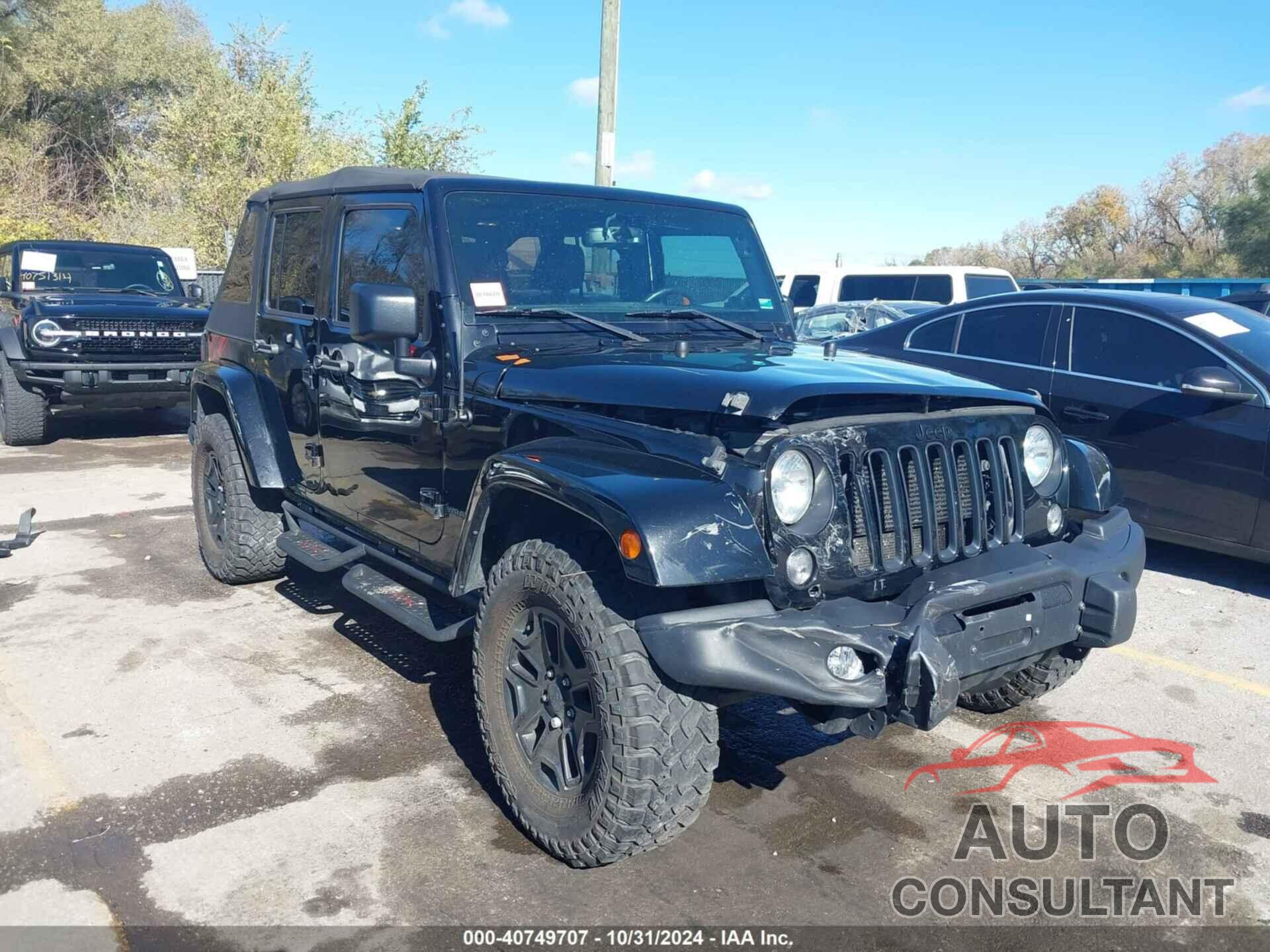 JEEP WRANGLER UNLIMITED 2016 - 1C4BJWEGXGL228708