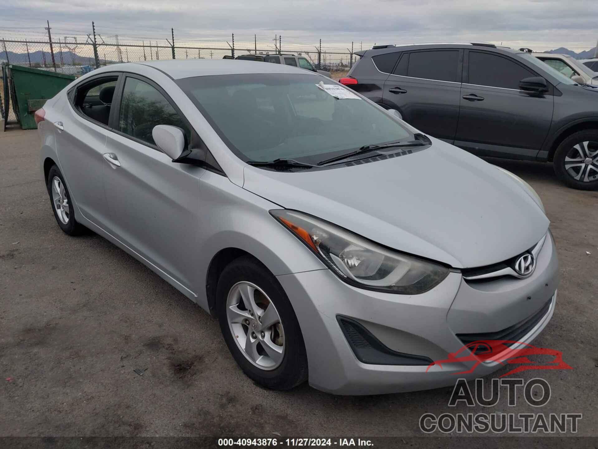 HYUNDAI ELANTRA 2014 - 5NPDH4AE7EH501621