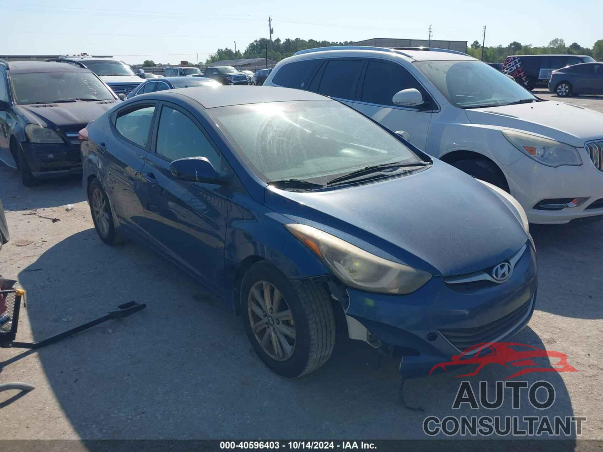 HYUNDAI ELANTRA 2014 - KMHDH4AEXEU158546