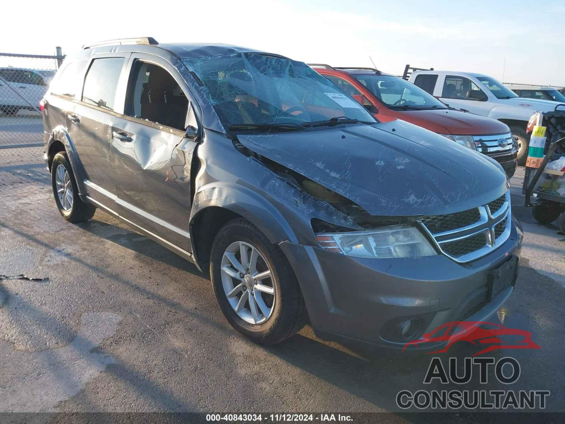 DODGE JOURNEY 2013 - 3C4PDCBGXDT506524