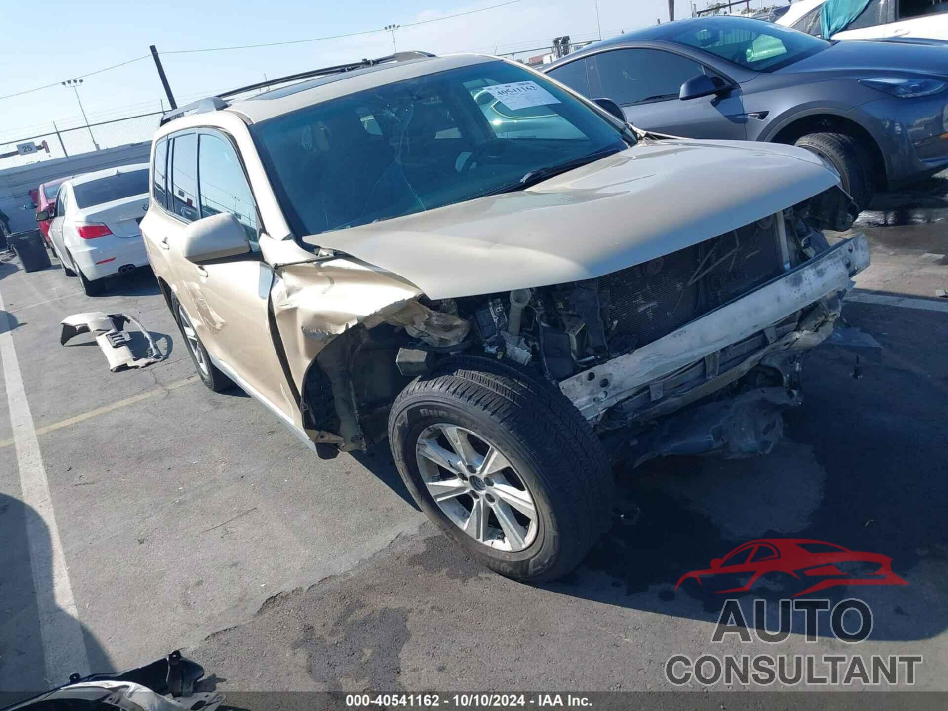 TOYOTA HIGHLANDER 2012 - 5TDZK3EH5CS085243