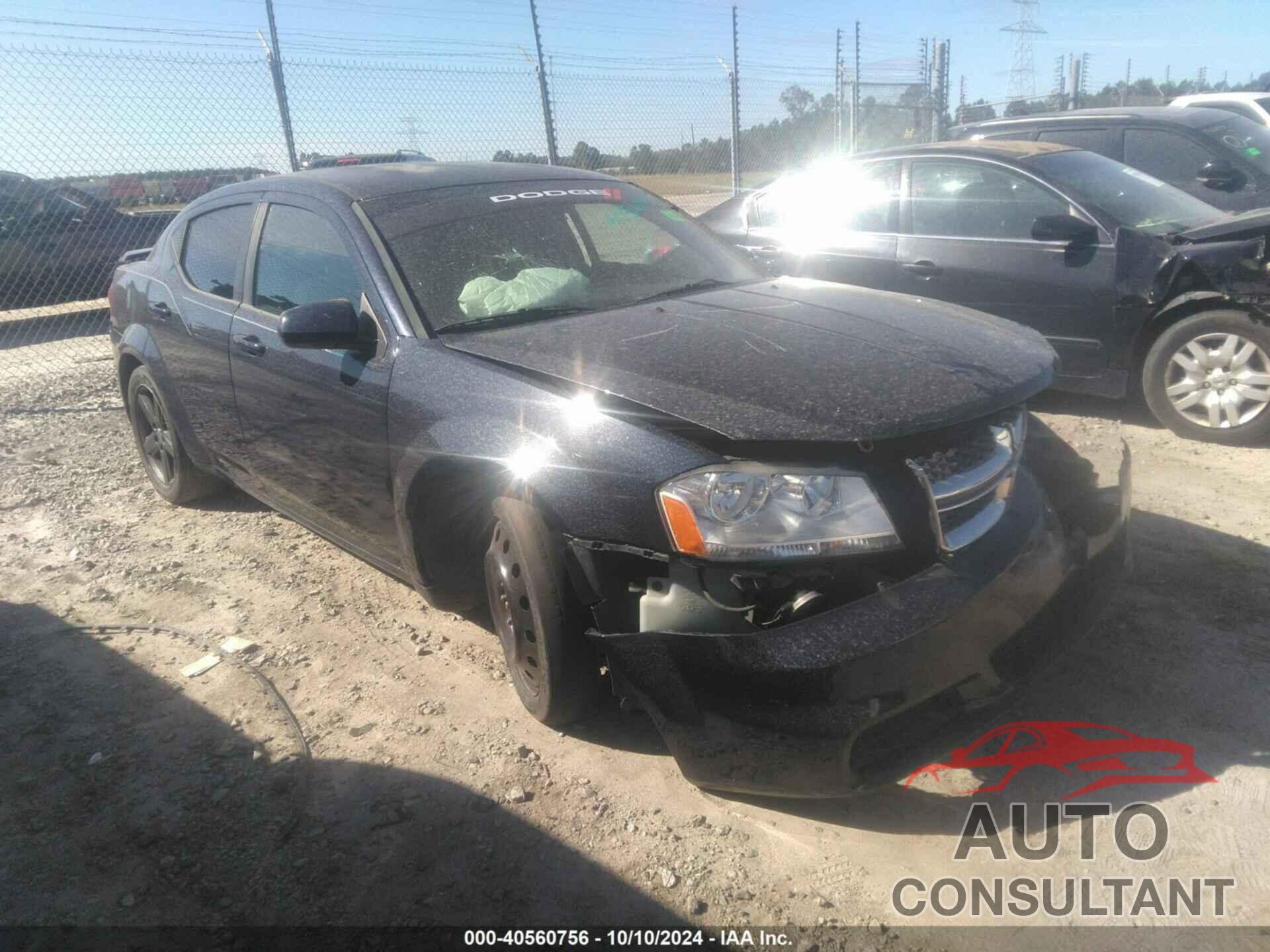 DODGE AVENGER 2012 - 1C3CDZCB5CN314435