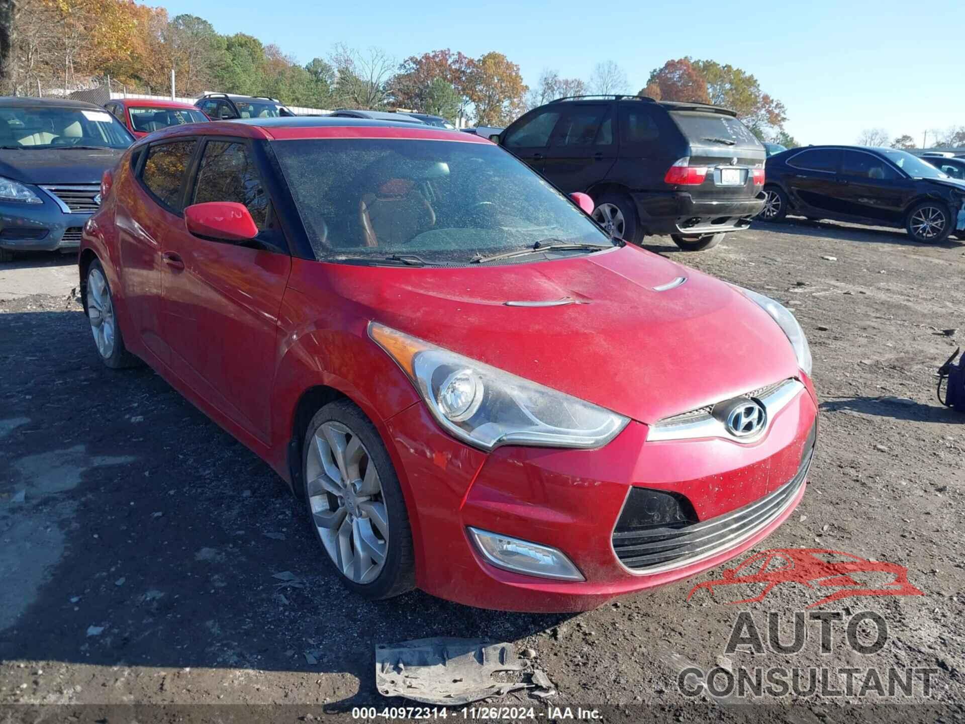 HYUNDAI VELOSTER 2013 - KMHTC6AD2DU171853