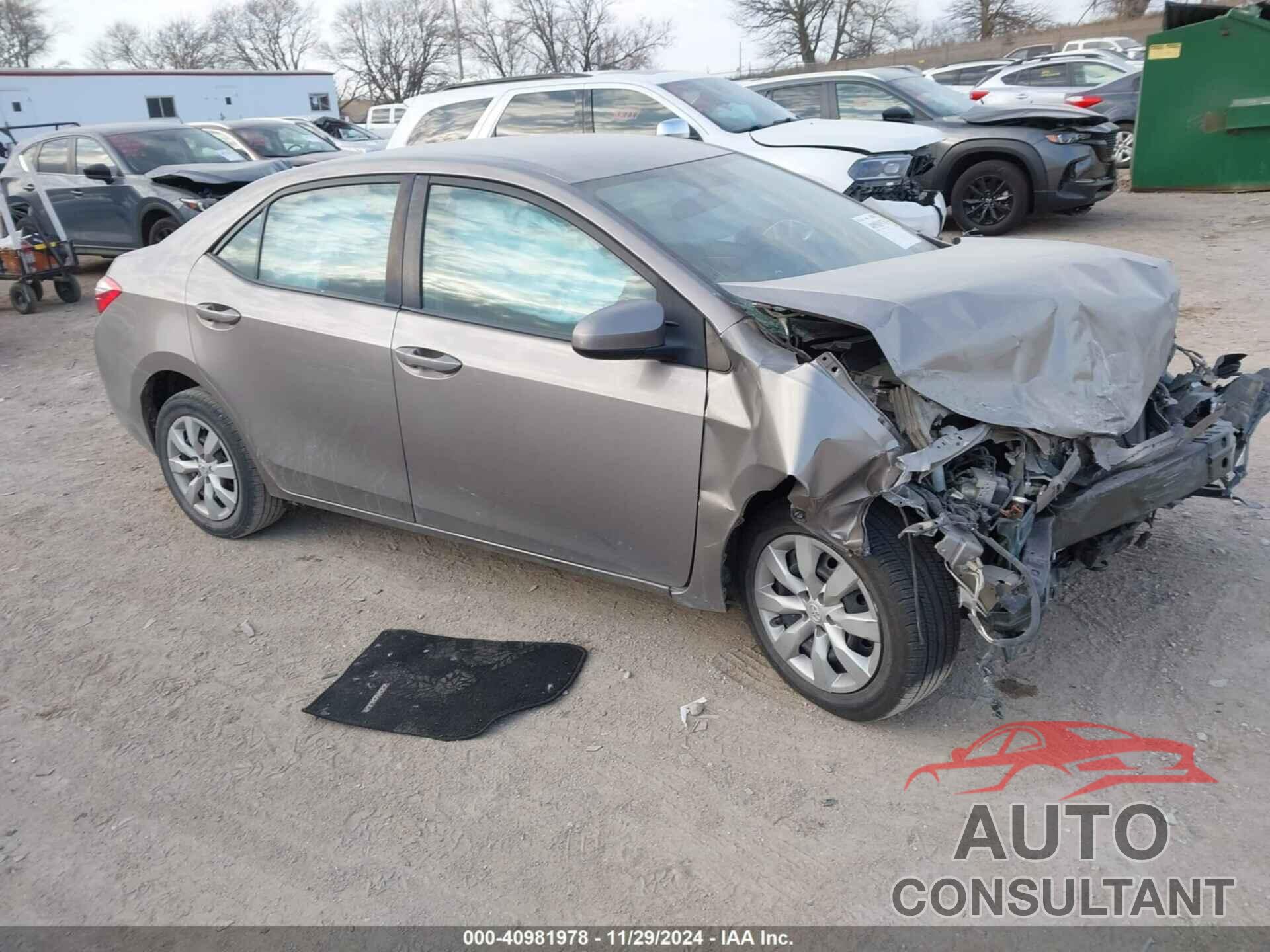 TOYOTA COROLLA 2016 - 5YFBURHE5GP458733