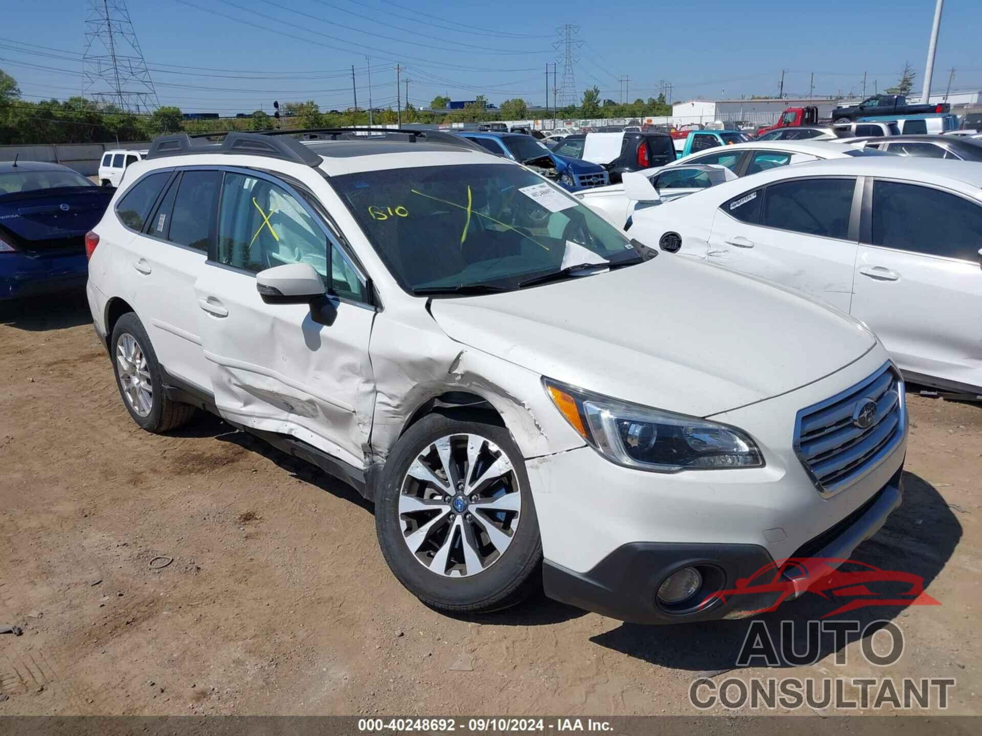 SUBARU OUTBACK 2016 - 4S4BSBNC2G3338425