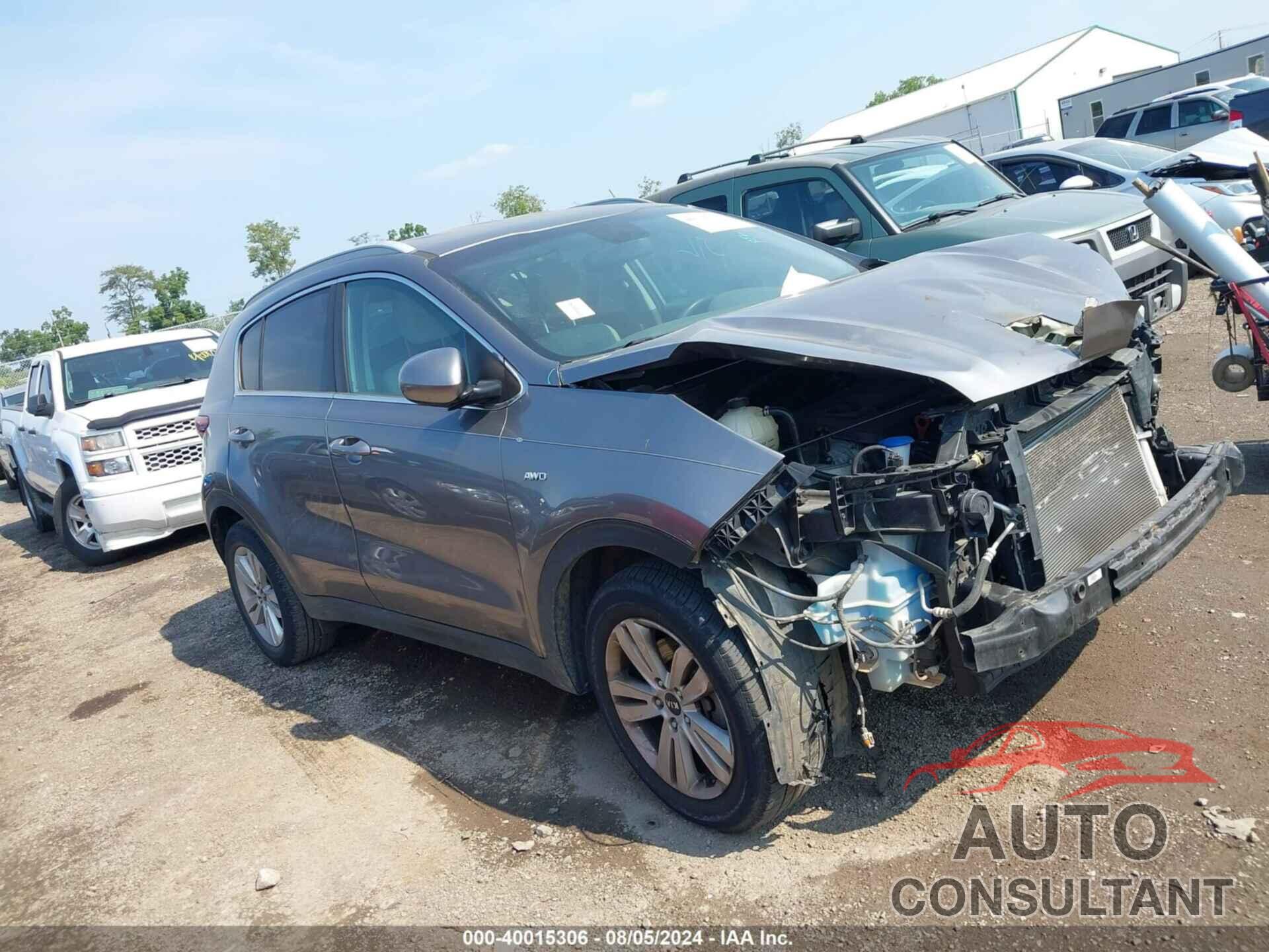 KIA SPORTAGE 2017 - KNDPMCAC2H7284991