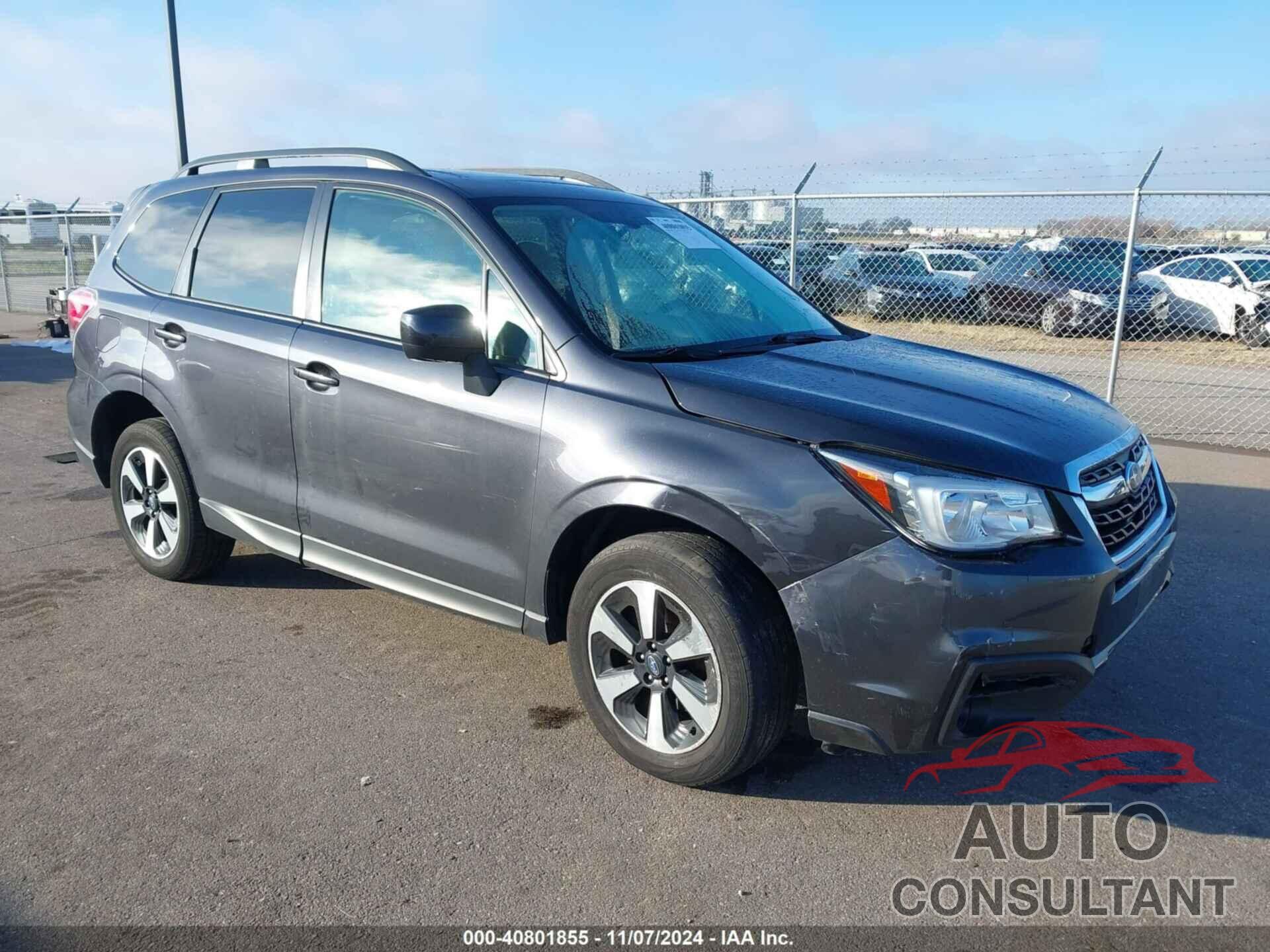 SUBARU FORESTER 2018 - JF2SJAEC5JH608048