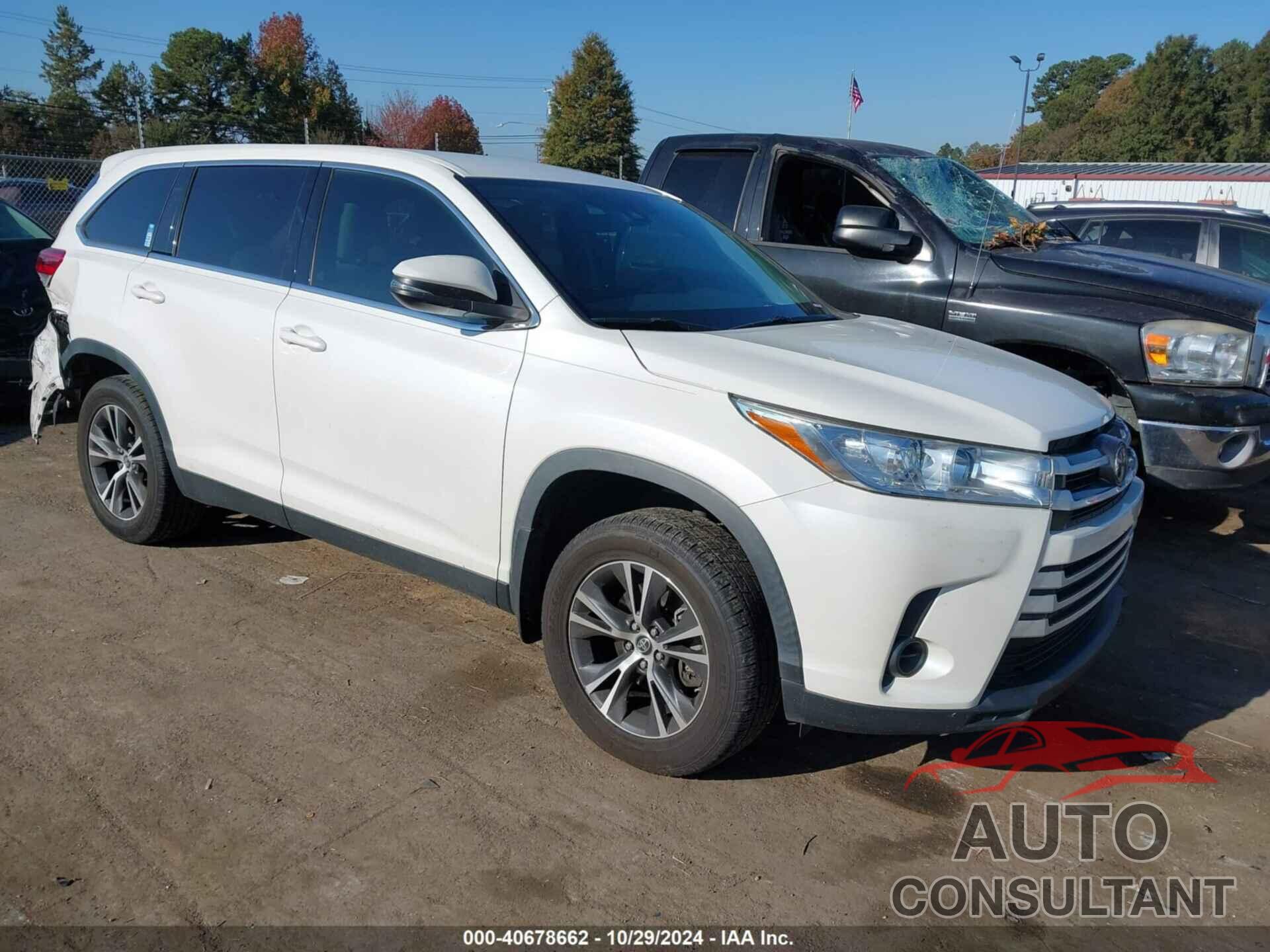 TOYOTA HIGHLANDER 2019 - 5TDZZRFH3KS361608