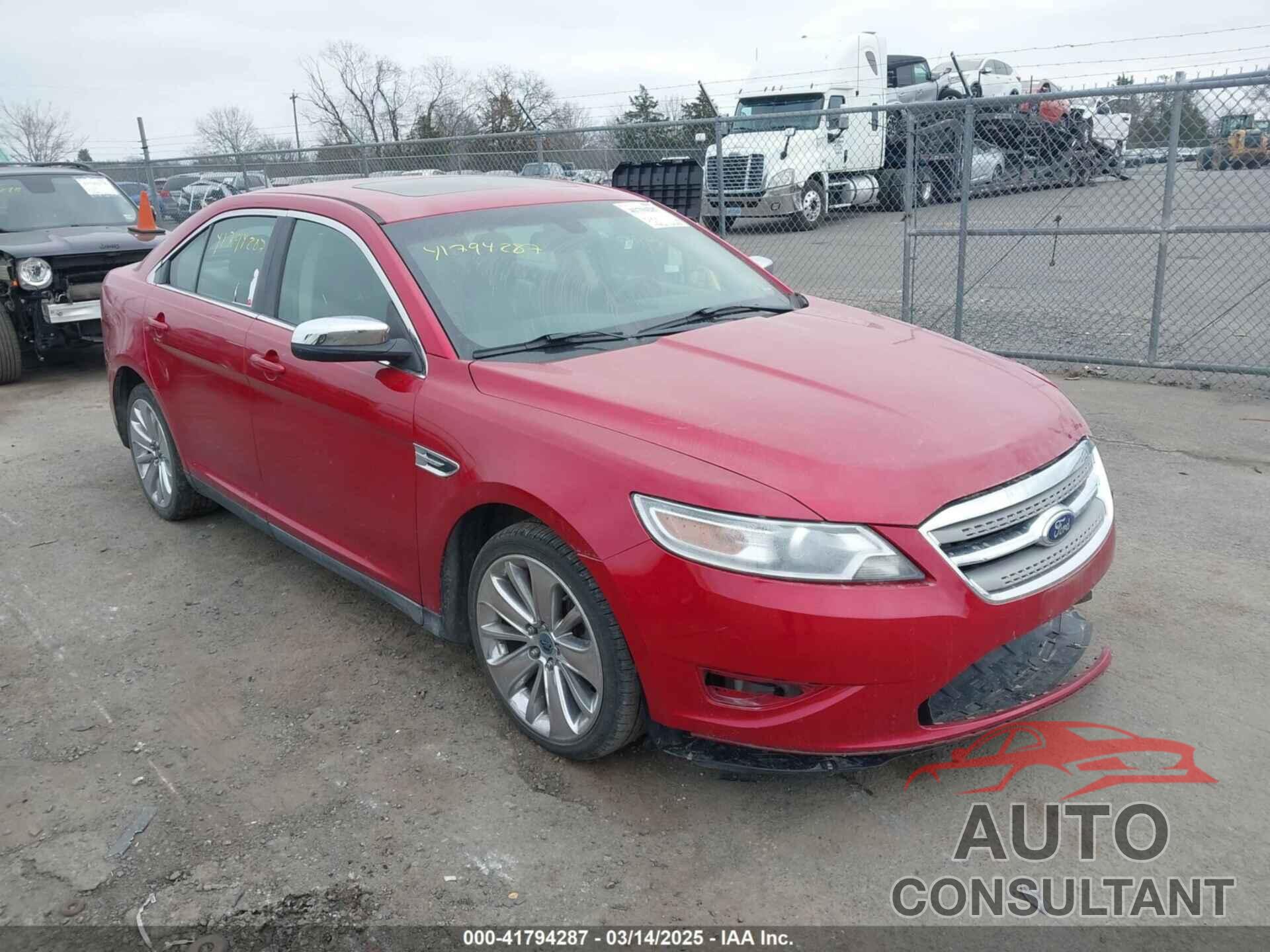FORD TAURUS 2011 - 1FAHP2FW7BG124983