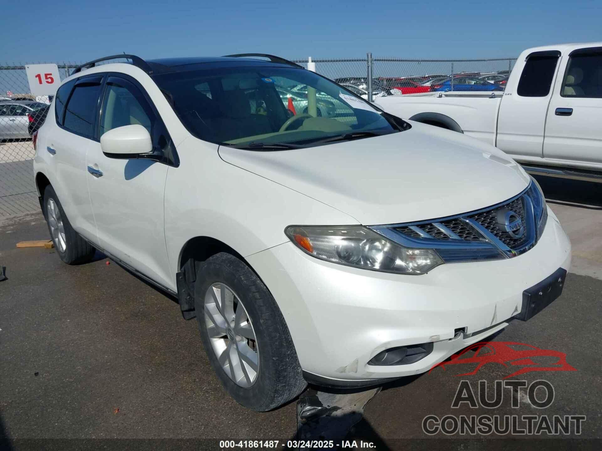 NISSAN MURANO 2012 - JN8AZ1MU4CW112724