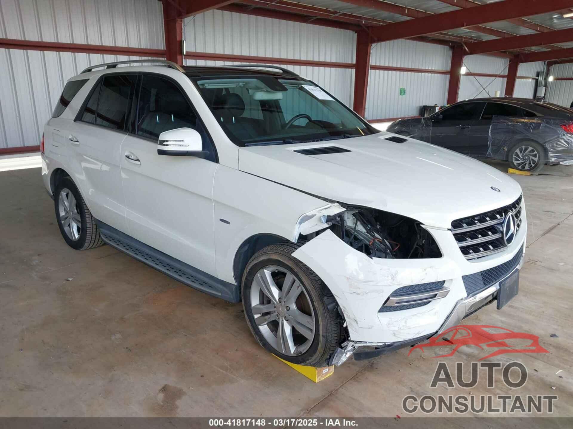 MERCEDES-BENZ ML 350 2012 - 4JGDA5HB4CA021364