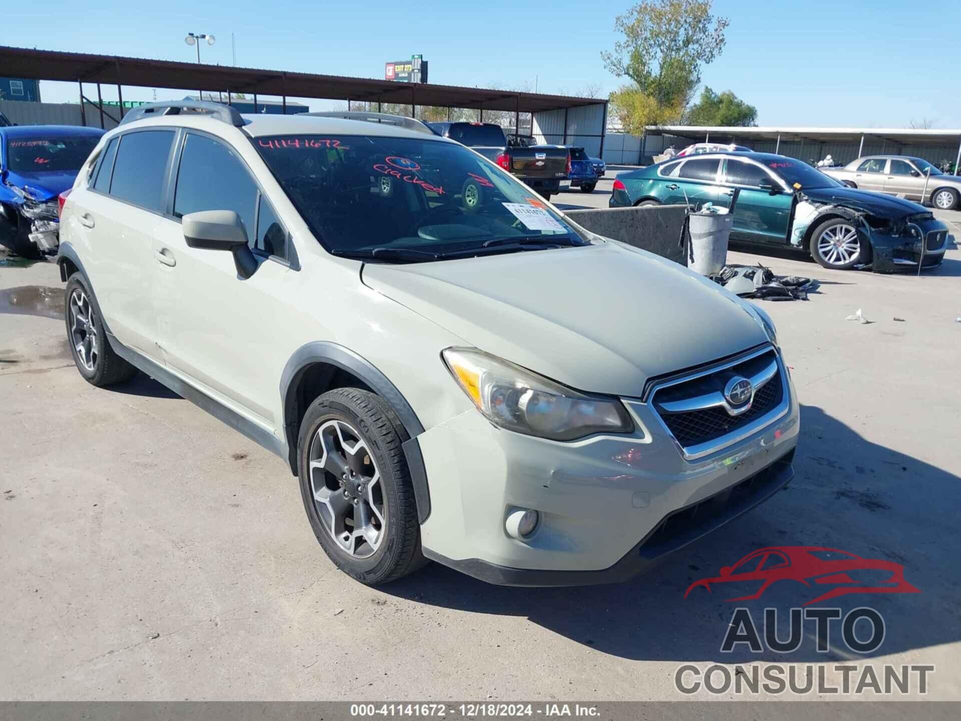 SUBARU XV CROSSTREK 2015 - JF2GPACC6F8313278