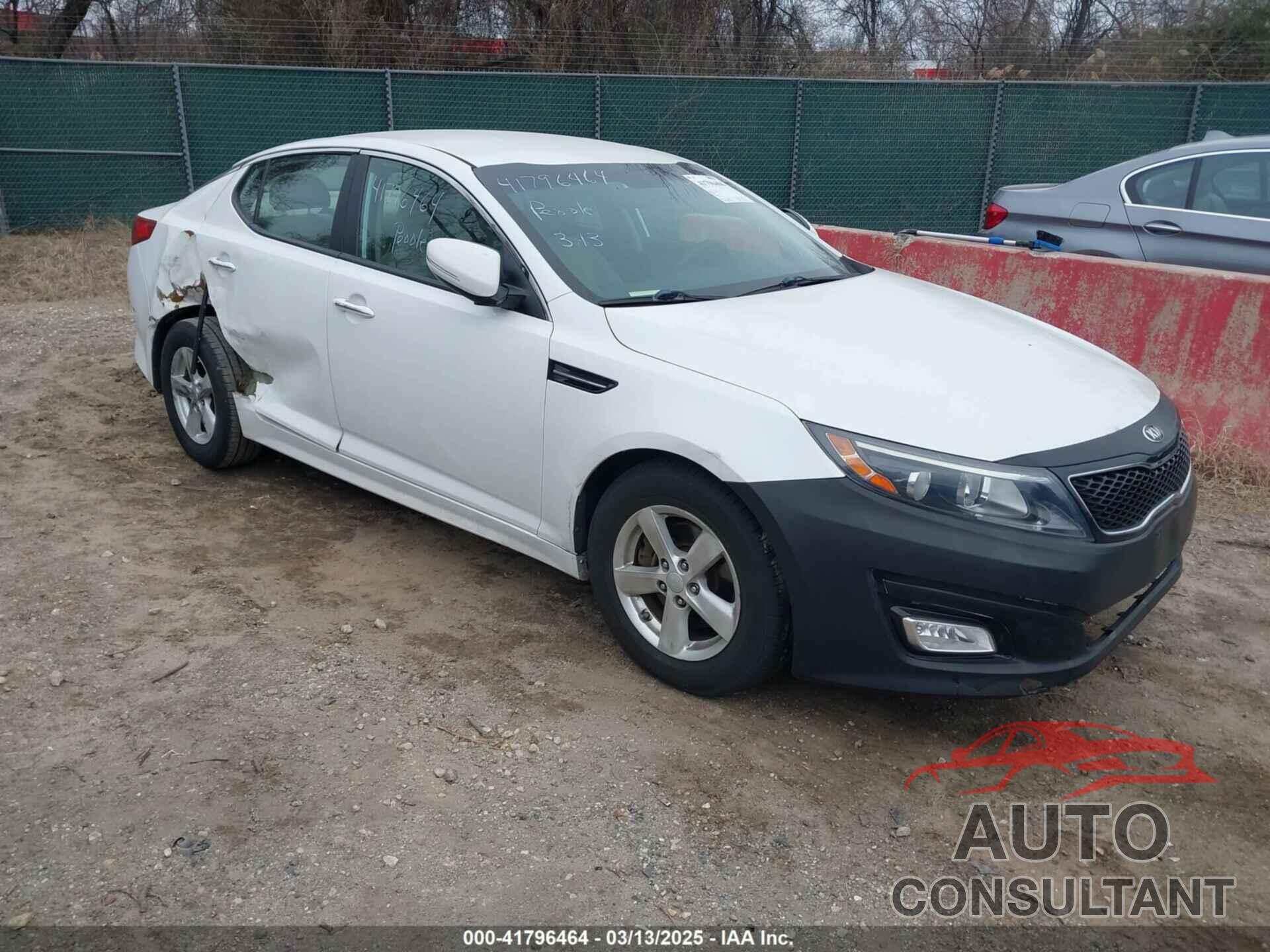 KIA OPTIMA 2015 - KNAGM4A71F5552363