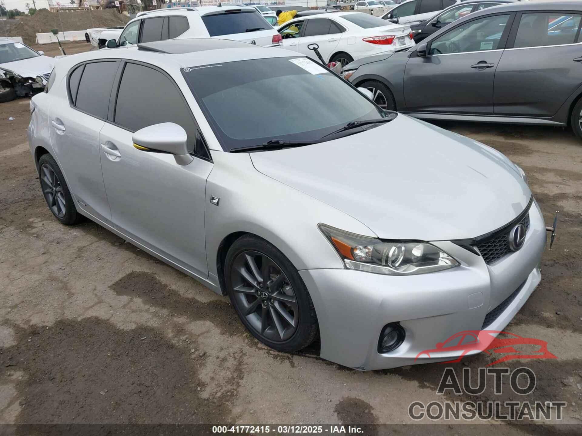 LEXUS CT 200H 2013 - JTHKD5BH2D2153162