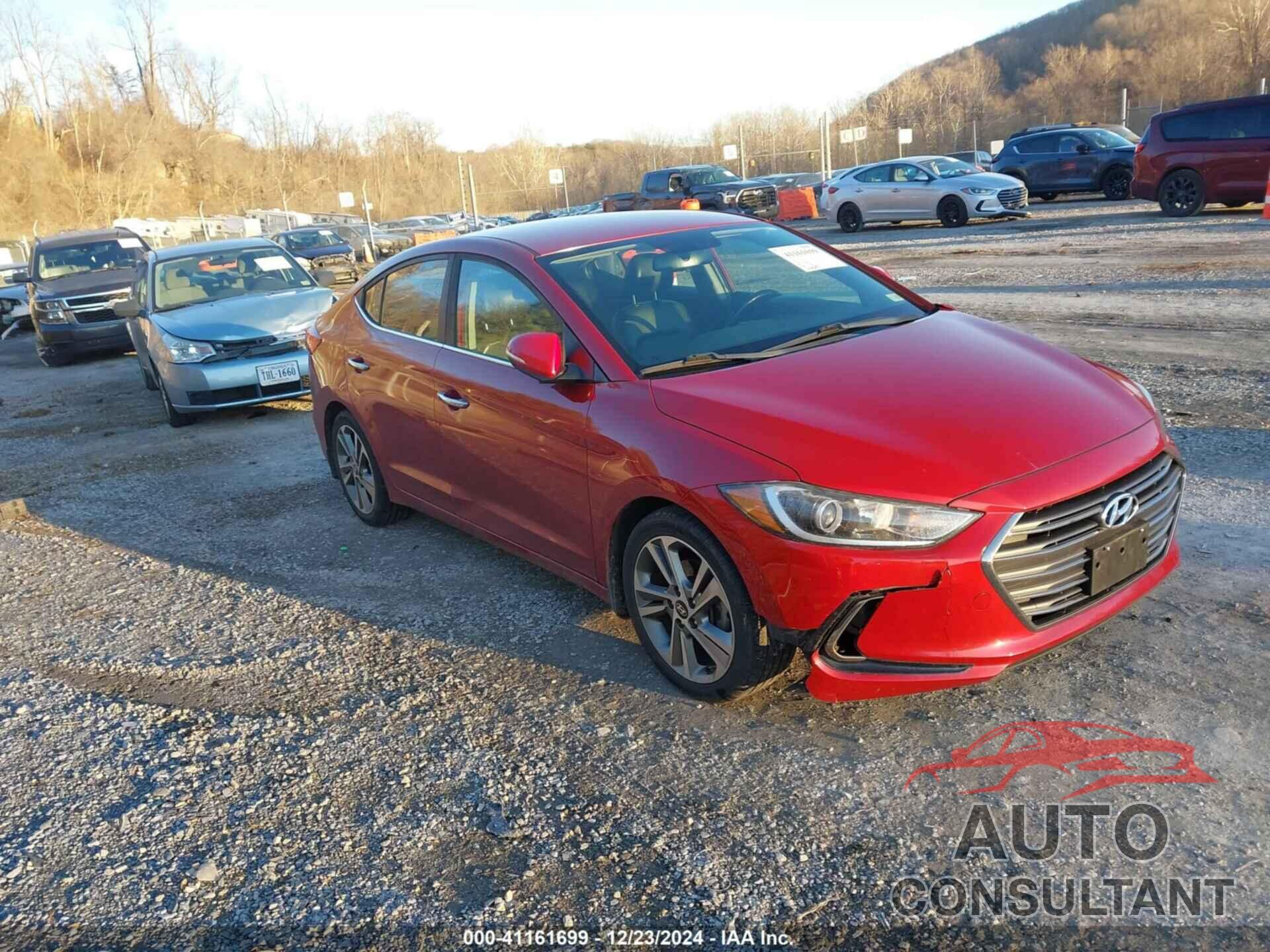 HYUNDAI ELANTRA 2017 - KMHD84LF9HU339647