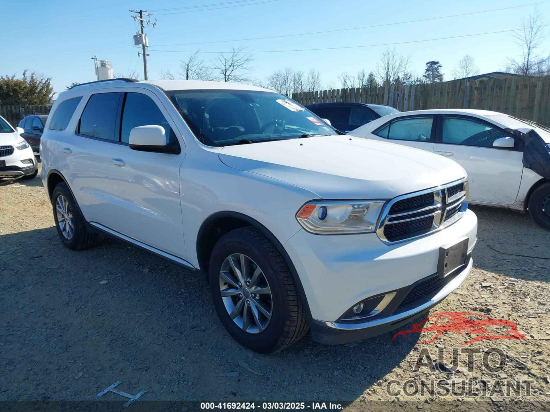 DODGE DURANGO 2018 - 1C4RDJAG2JC329778