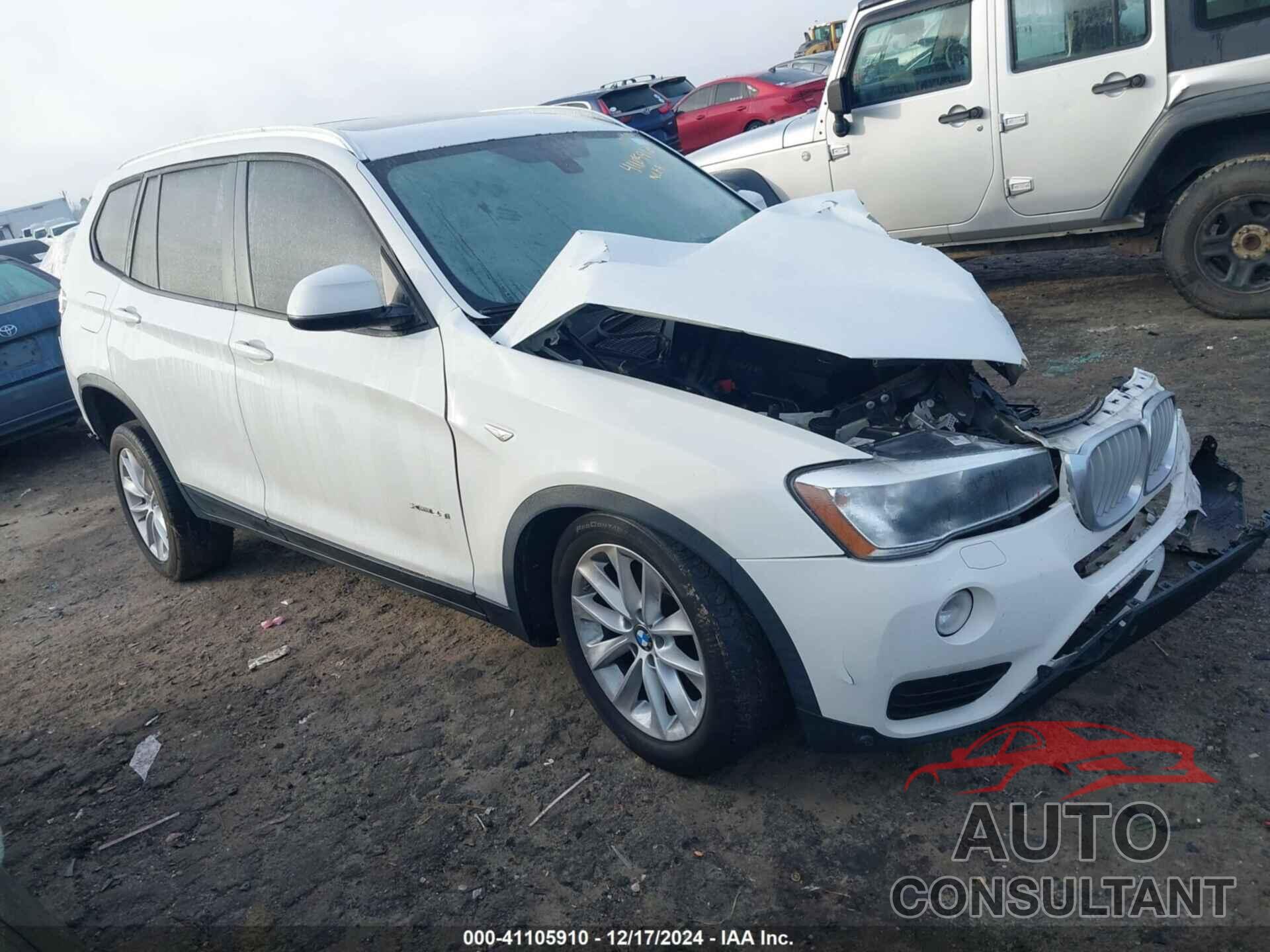 BMW X3 2015 - 5UXWX9C51F0D55156