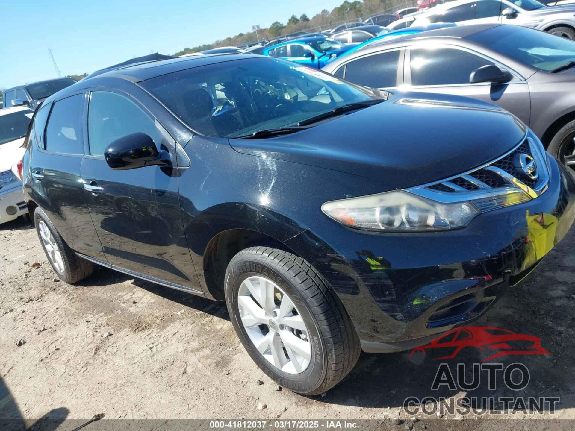 NISSAN MURANO 2012 - JN8AZ1MU6CW114622