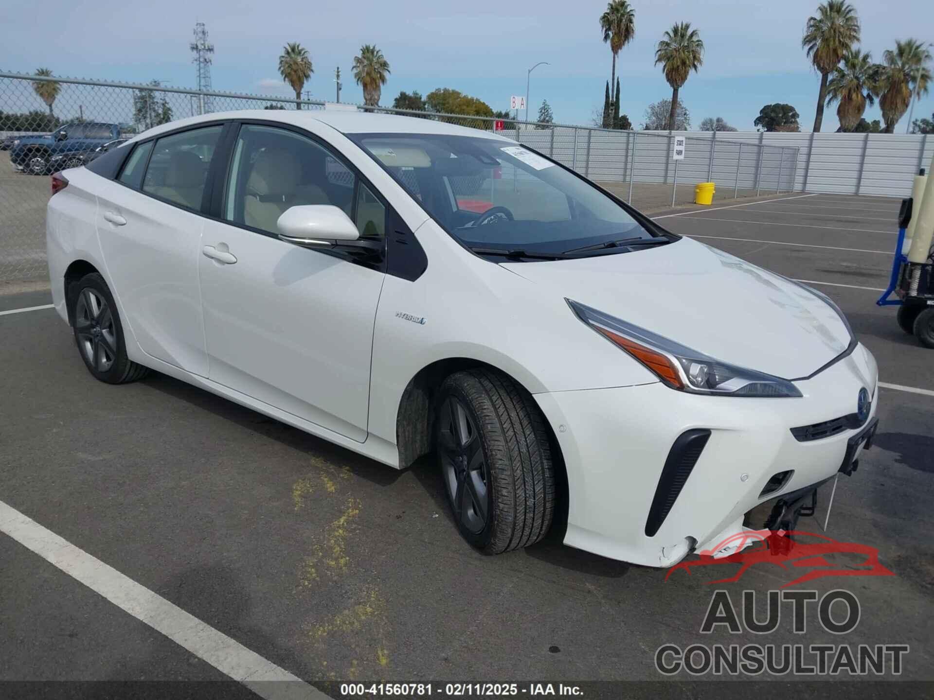 TOYOTA PRIUS 2020 - JTDKARFUXL3123733