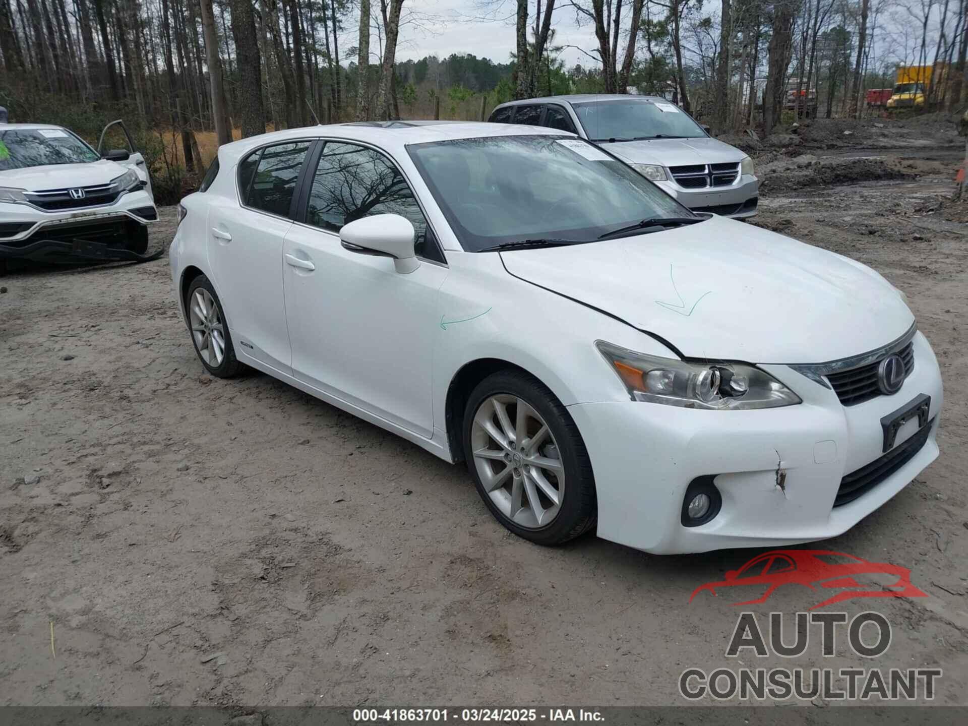 LEXUS CT 200H 2011 - JTHKD5BH1B2036346