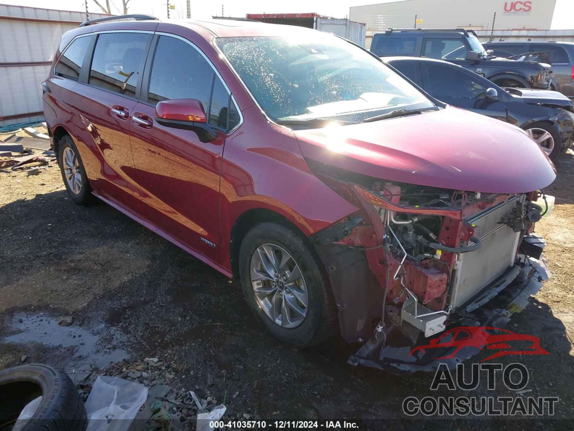 TOYOTA SIENNA 2021 - 5TDJRKEC0MS009616