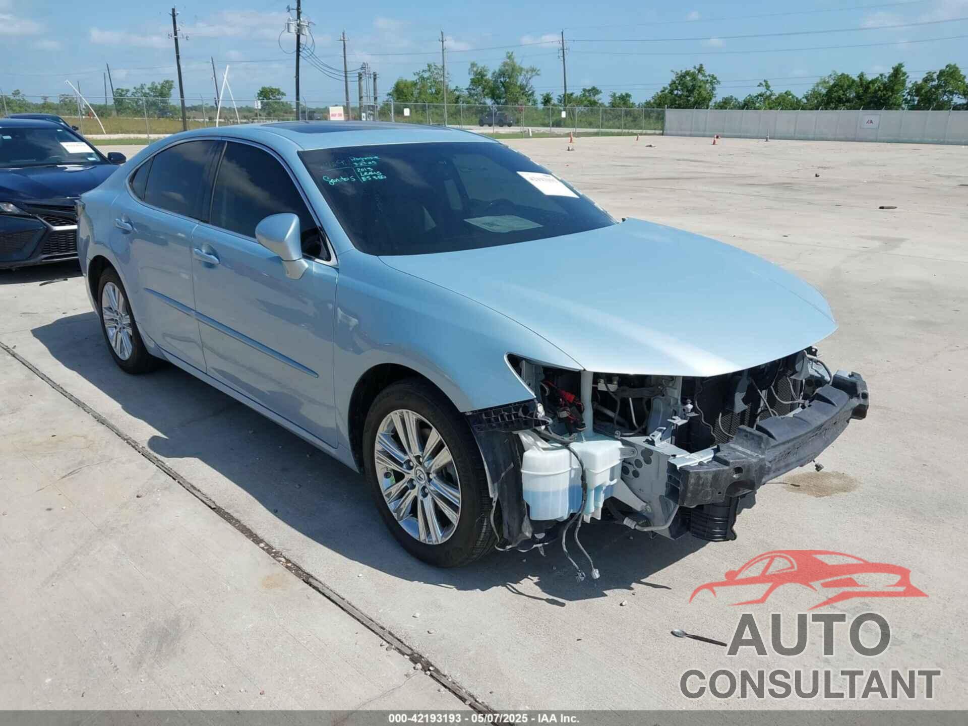 LEXUS ES 350 2013 - JTHBK1GGXD2048075