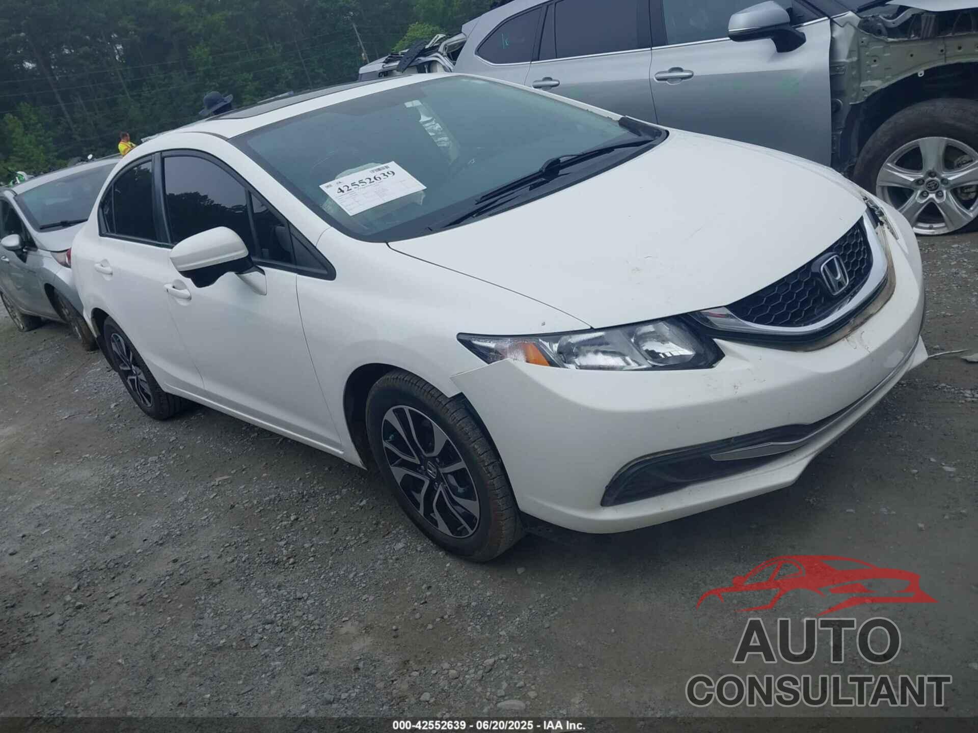 HONDA CIVIC 2015 - 19XFB2F85FE090811