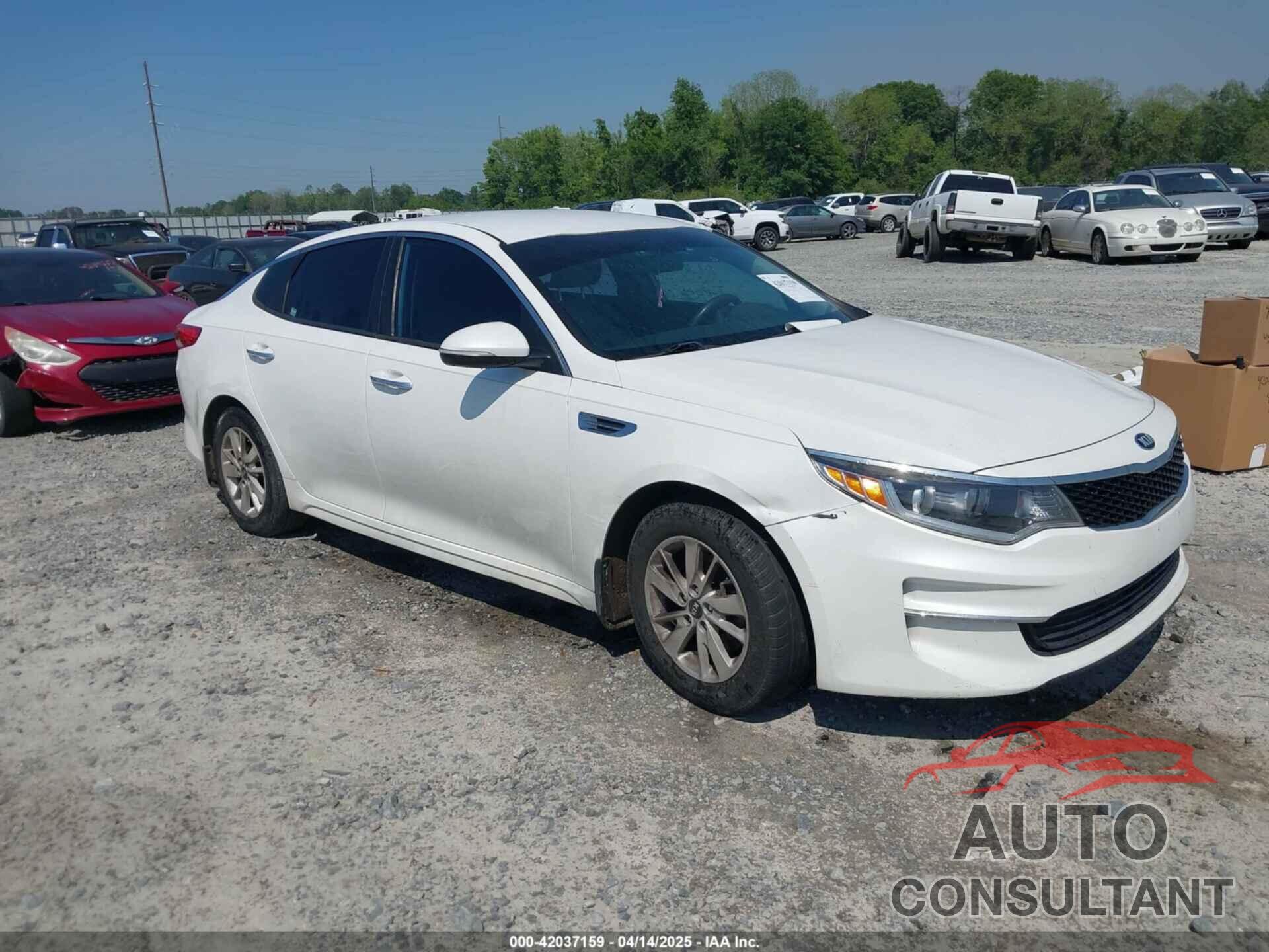 KIA OPTIMA 2016 - KNAGT4L35G5098374