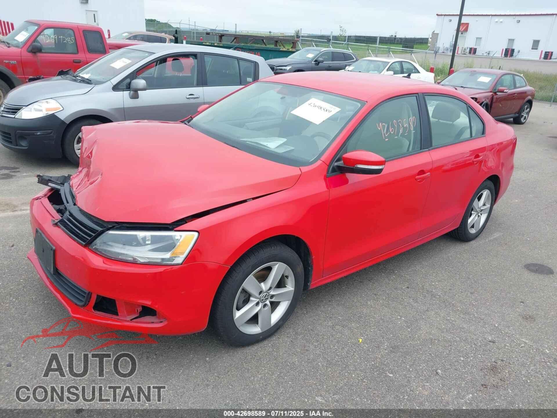 VOLKSWAGEN JETTA 2012 - 3VW3L7AJ7CM404786