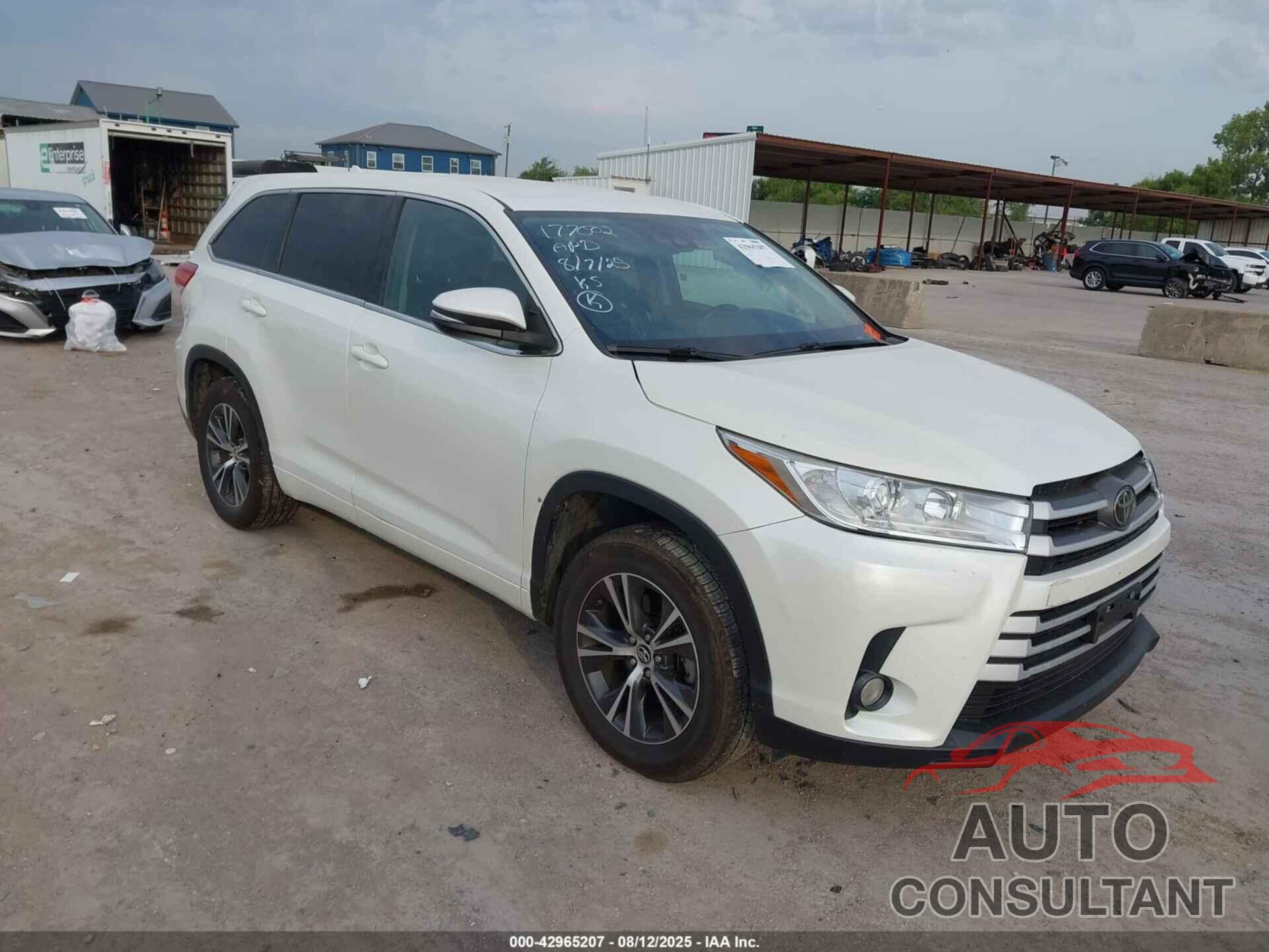 TOYOTA HIGHLANDER 2018 - 5TDZZRFH1JS285451