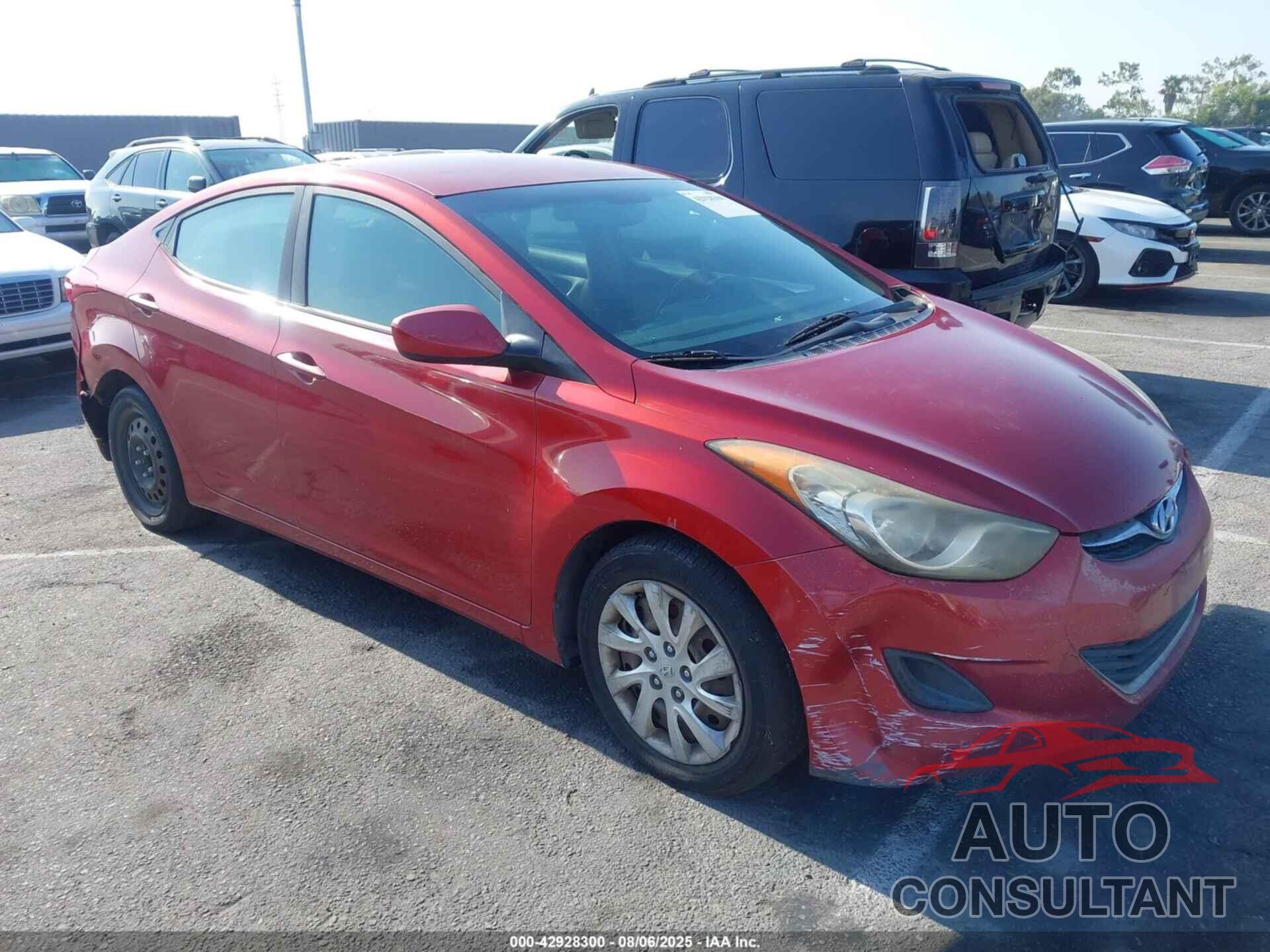HYUNDAI ELANTRA 2012 - KMHDH4AE3CU452917