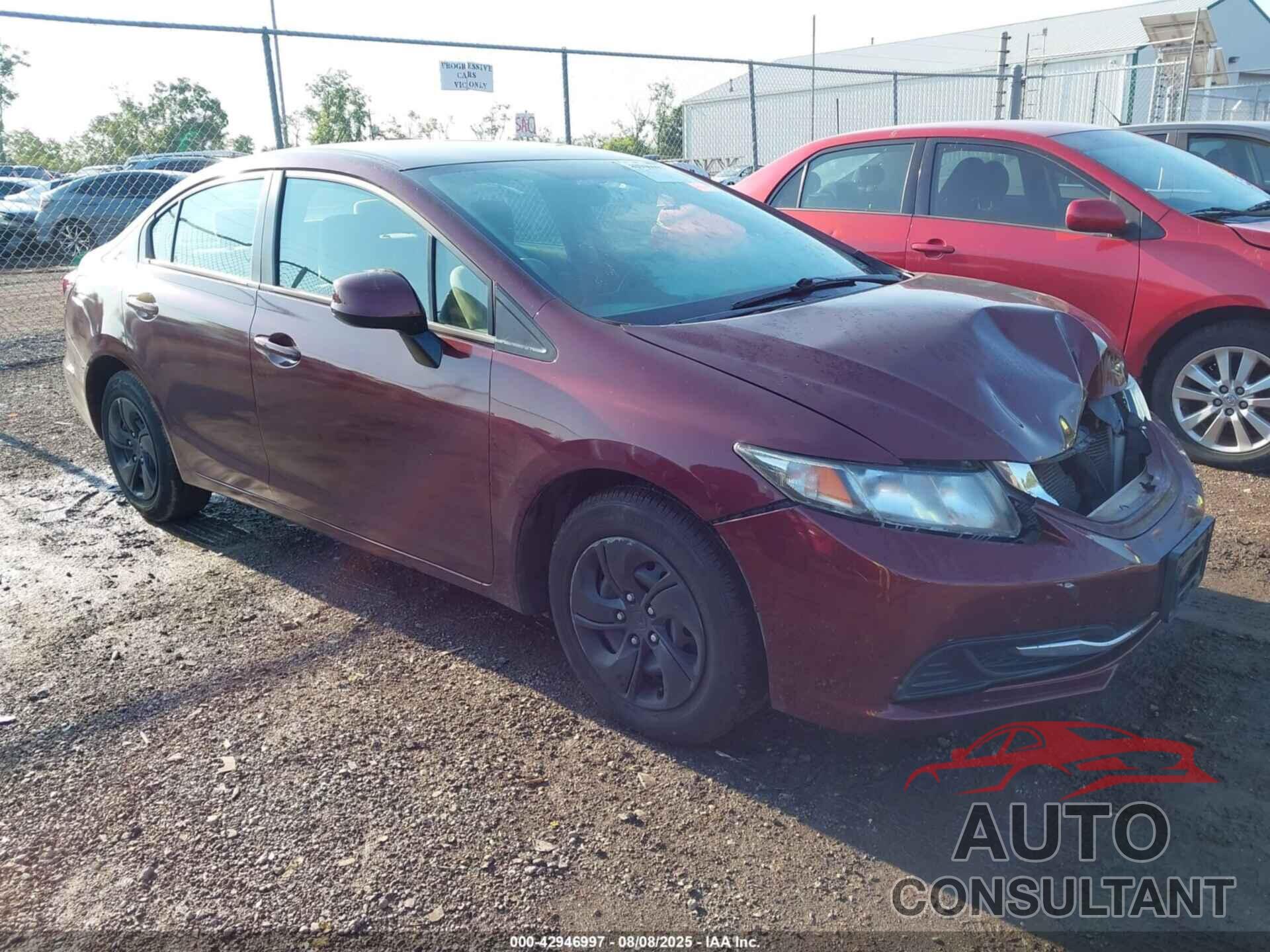 HONDA CIVIC 2013 - 19XFB2F51DE068744
