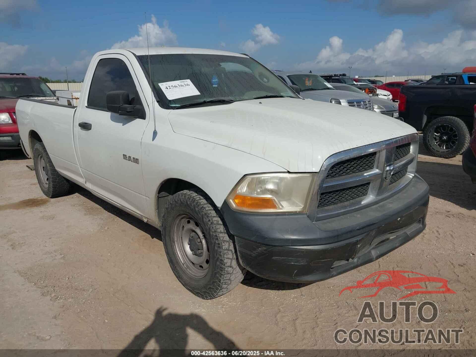 DODGE RAM 1500 2010 - 3D7JB1EP9AG155773