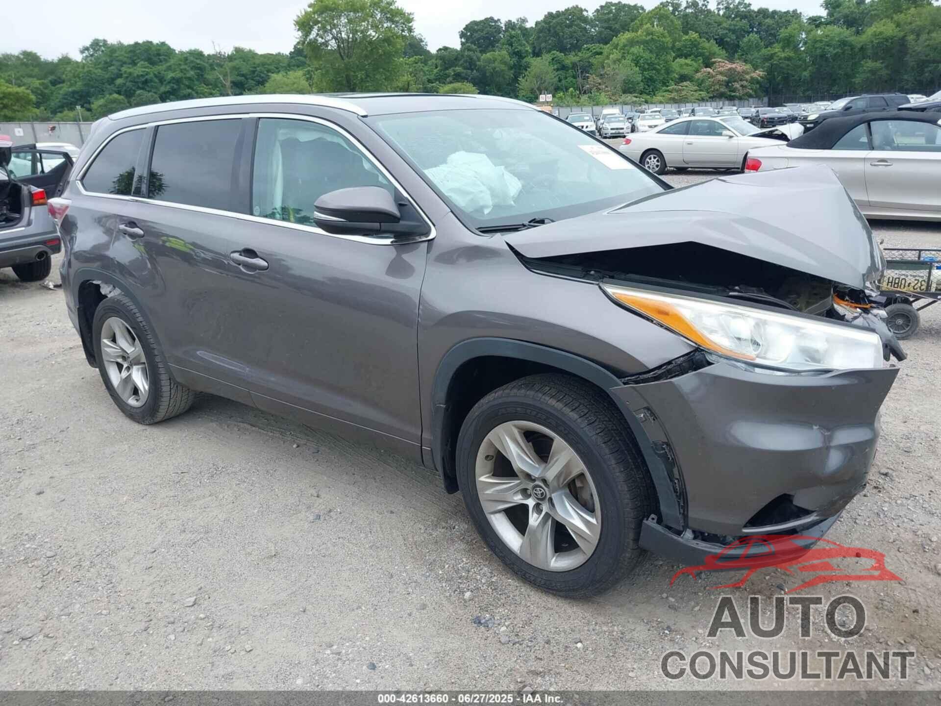 TOYOTA HIGHLANDER 2016 - 5TDDKRFH0GS302618
