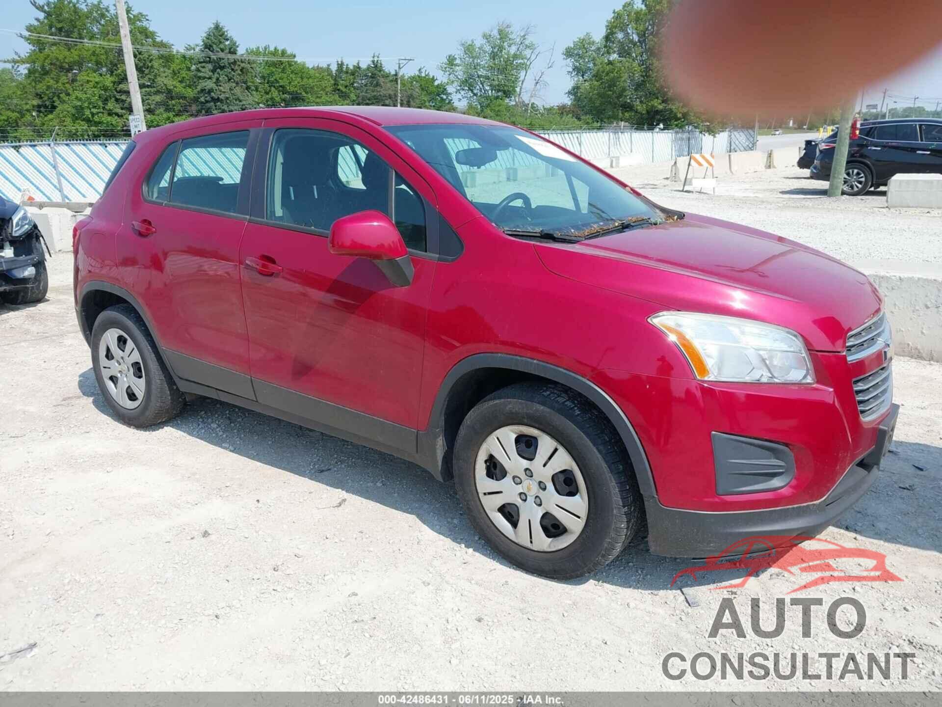 CHEVROLET TRAX 2015 - KL7CJKSB4FB222734