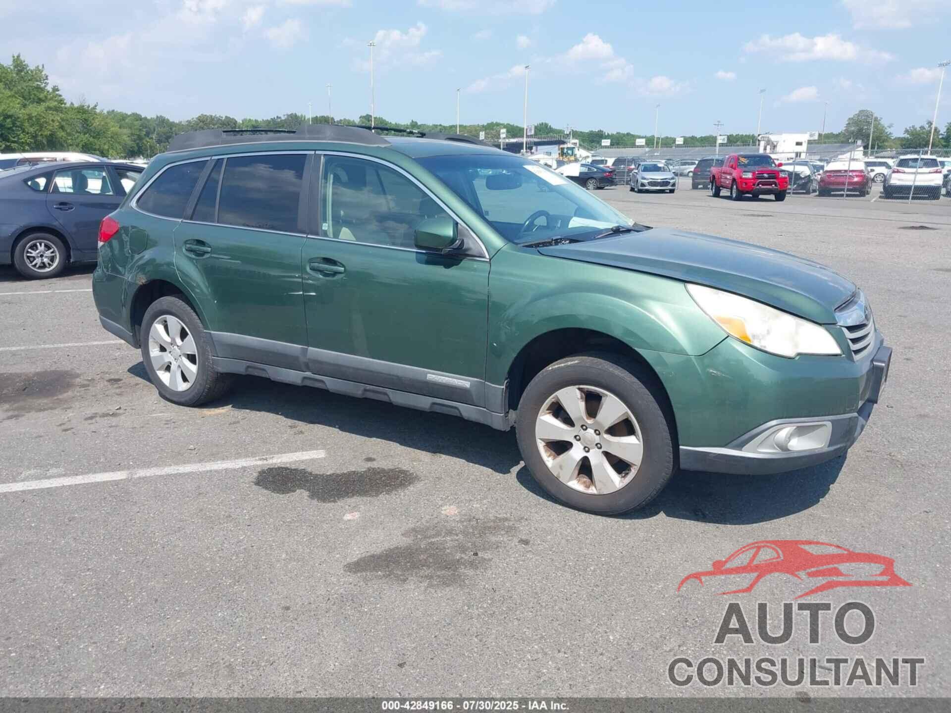 SUBARU OUTBACK 2011 - 4S4BRBGC6B3313593