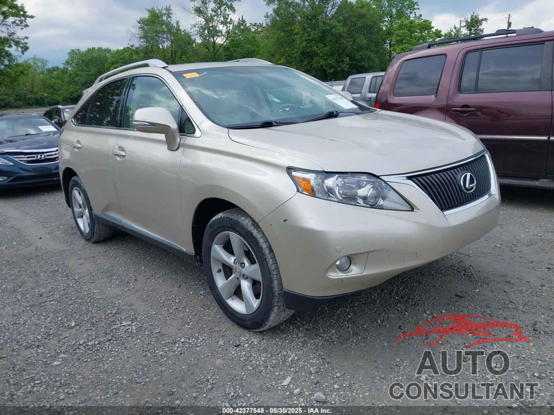 LEXUS RX 350 2012 - 2T2BK1BAXCC123745