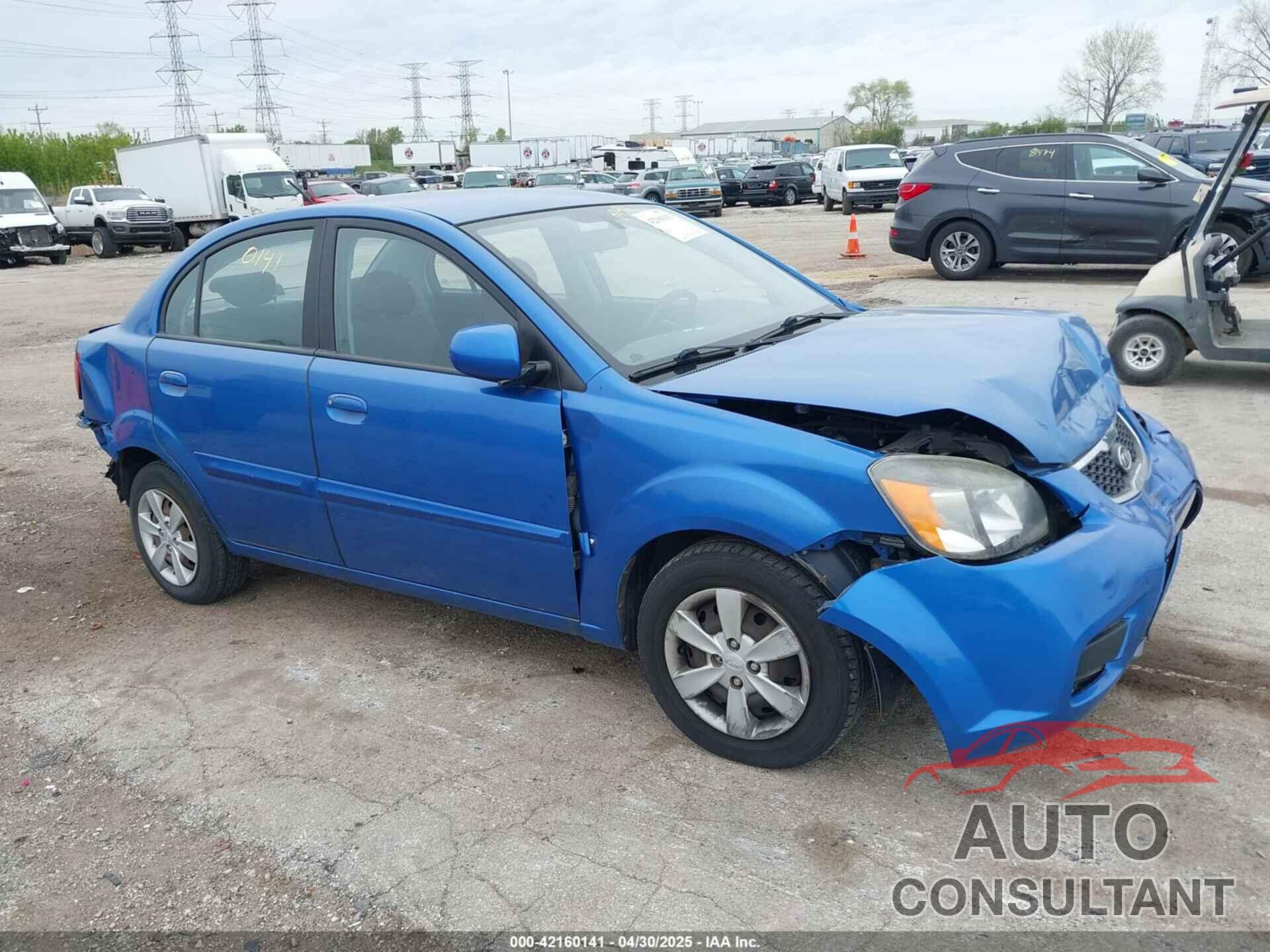 KIA RIO 2010 - KNADH4A3XA6701537