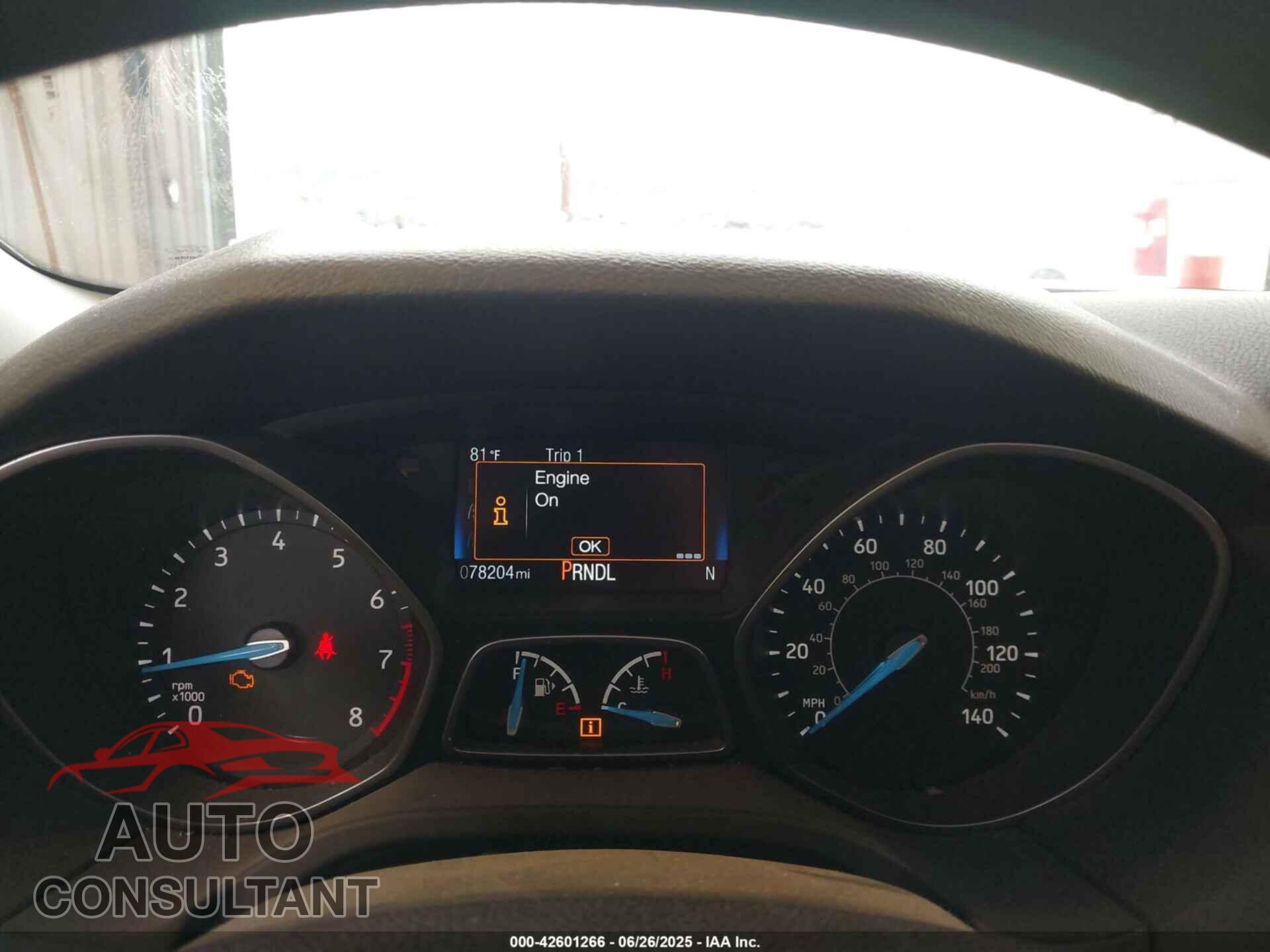 FORD FOCUS 2016 - 1FADP3F28GL380663