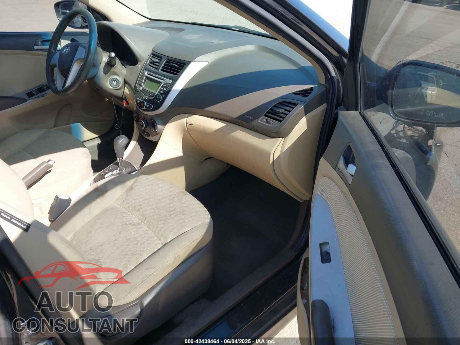 HYUNDAI ACCENT 2012 - KMHCT4AE2CU166244