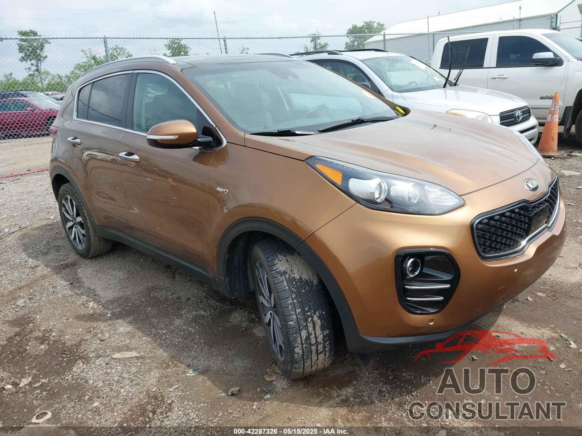 KIA SPORTAGE 2017 - KNDPNCAC7H7152483