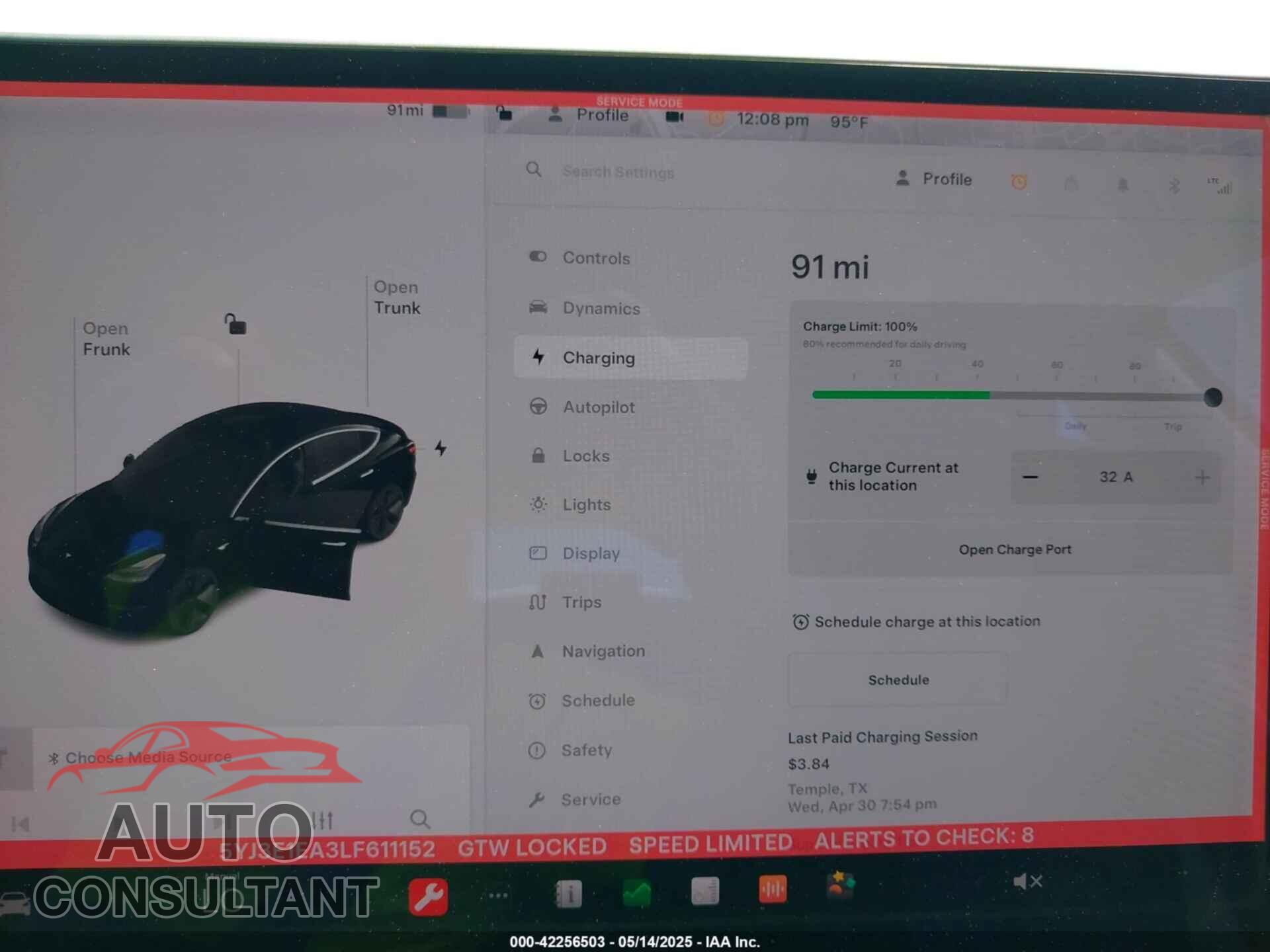 TESLA MODEL 3 2020 - 5YJ3E1EA3LF611152