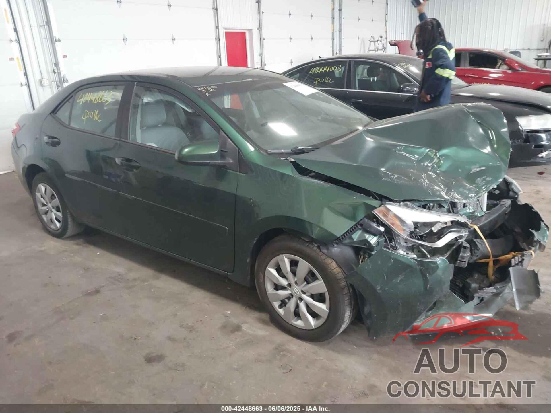 TOYOTA COROLLA 2016 - 2T1BURHE9GC726280
