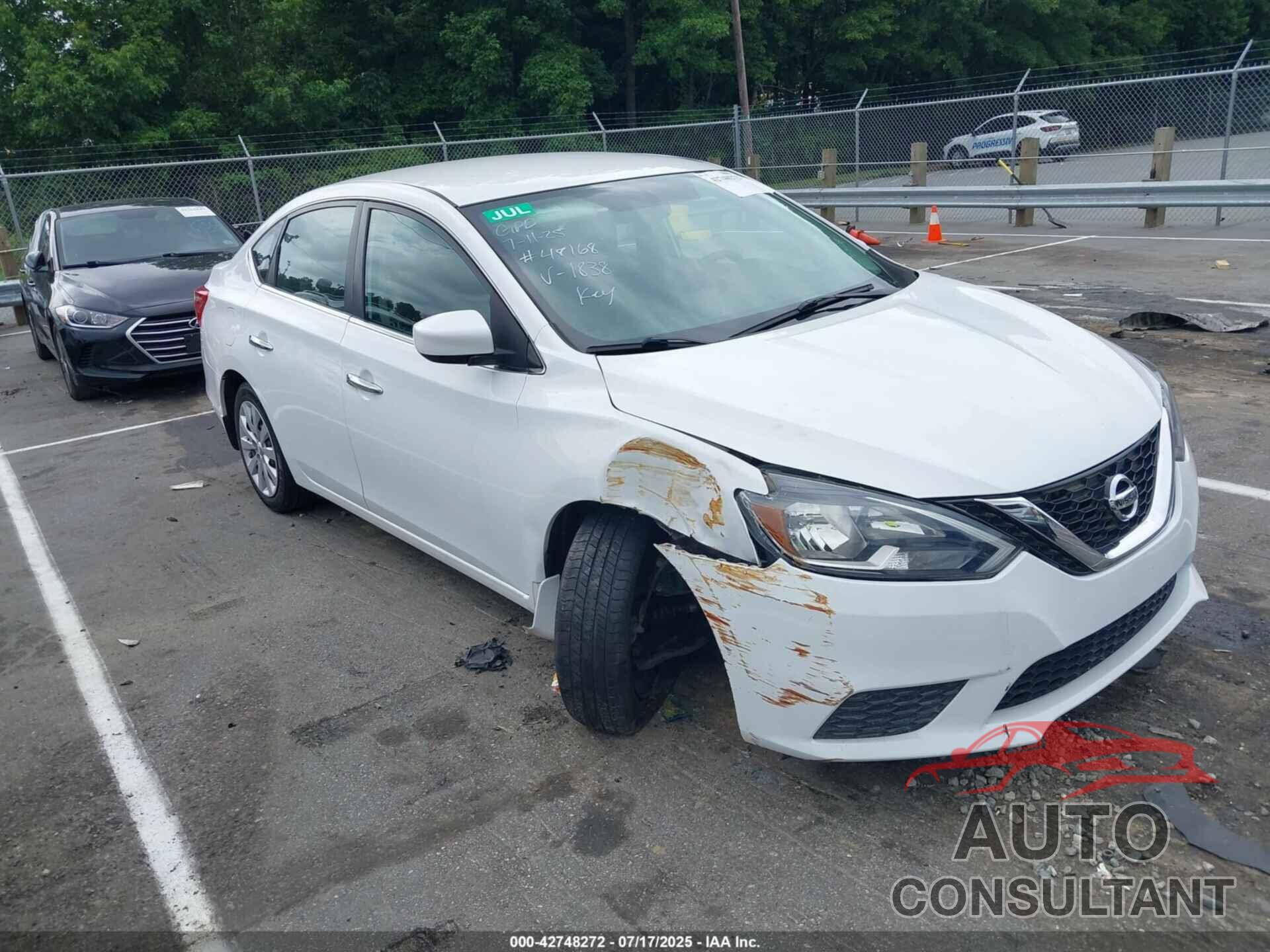 NISSAN SENTRA 2017 - 3N1AB7AP3HY371838