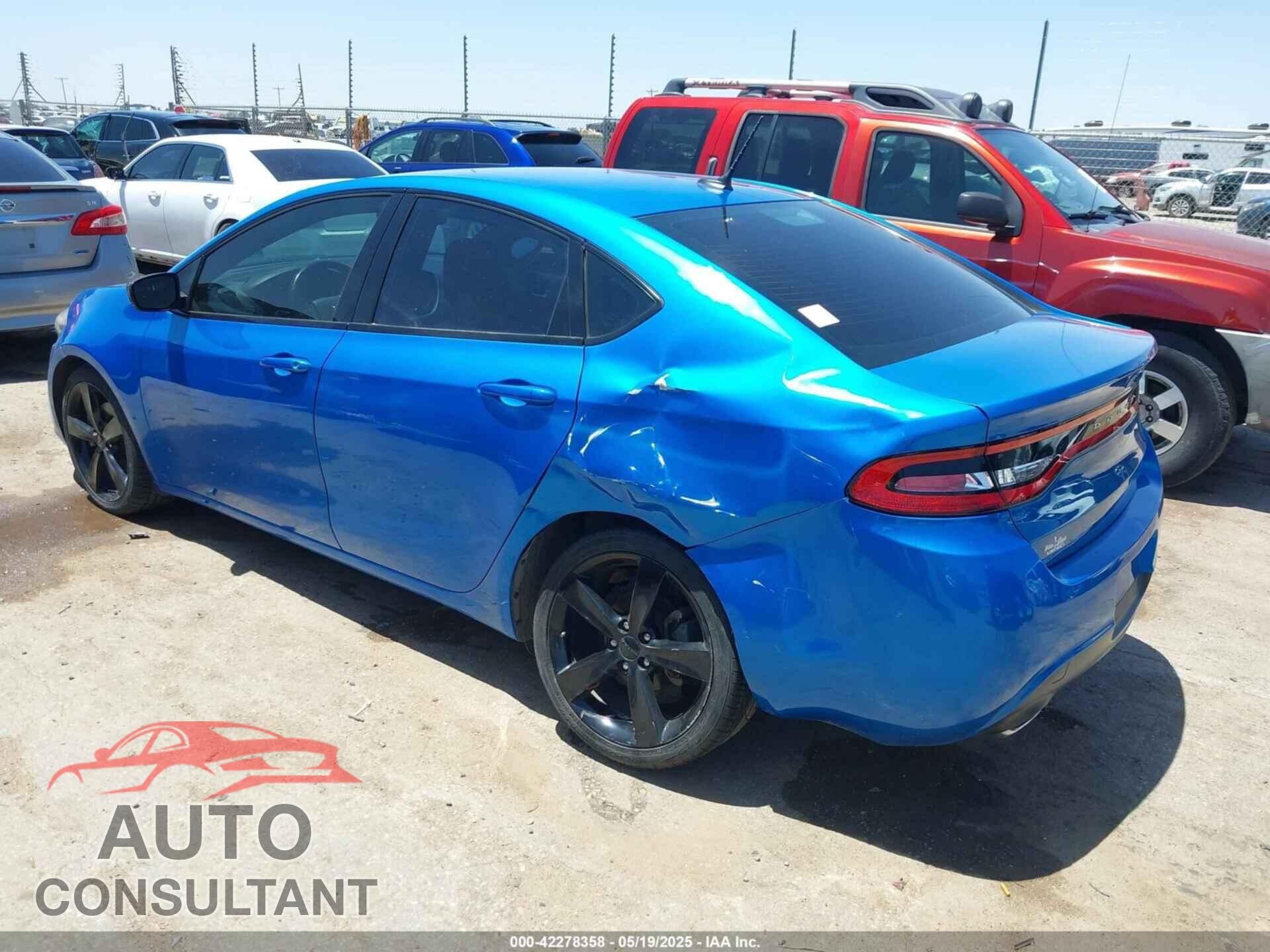 DODGE DART 2016 - 1C3CDFBB7GD629989