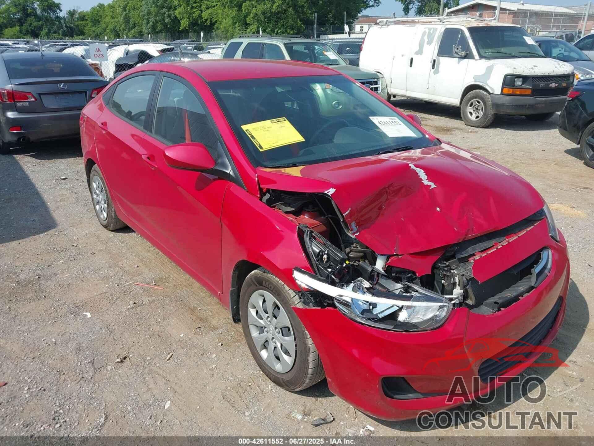 HYUNDAI ACCENT 2016 - KMHCT4AE6GU135228