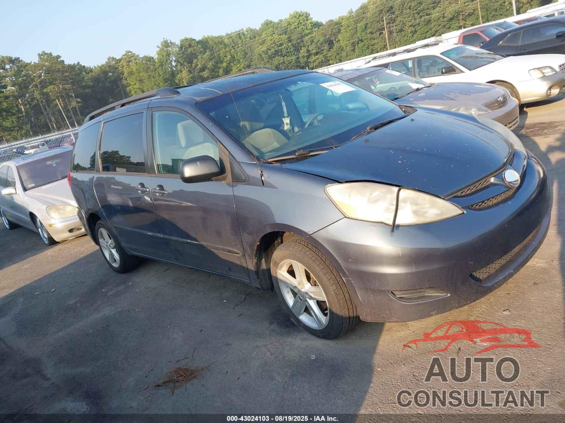 TOYOTA SIENNA 2009 - 5TDZK23C89S255377