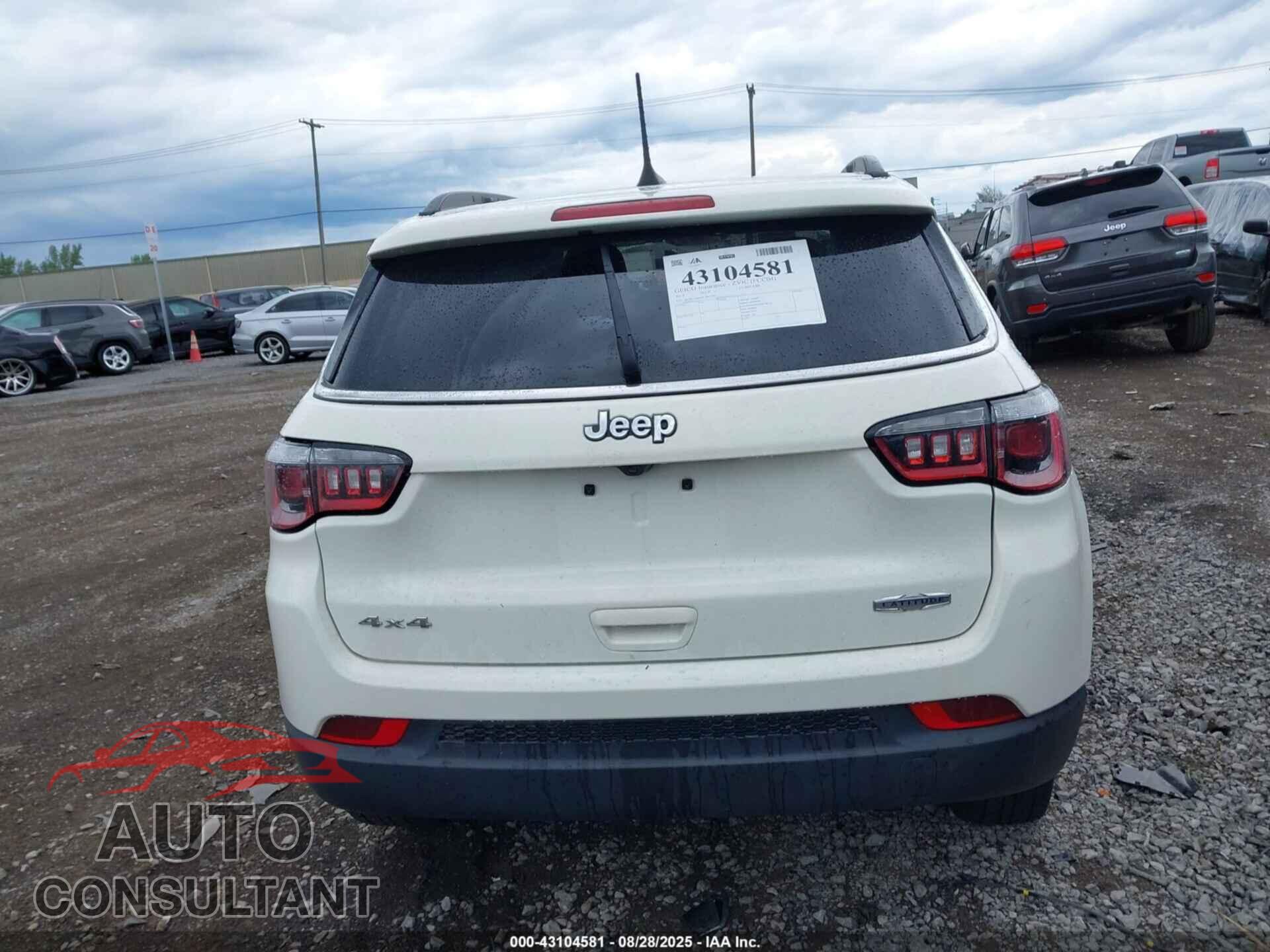 JEEP COMPASS 2019 - 3C4NJDBB6KT847782
