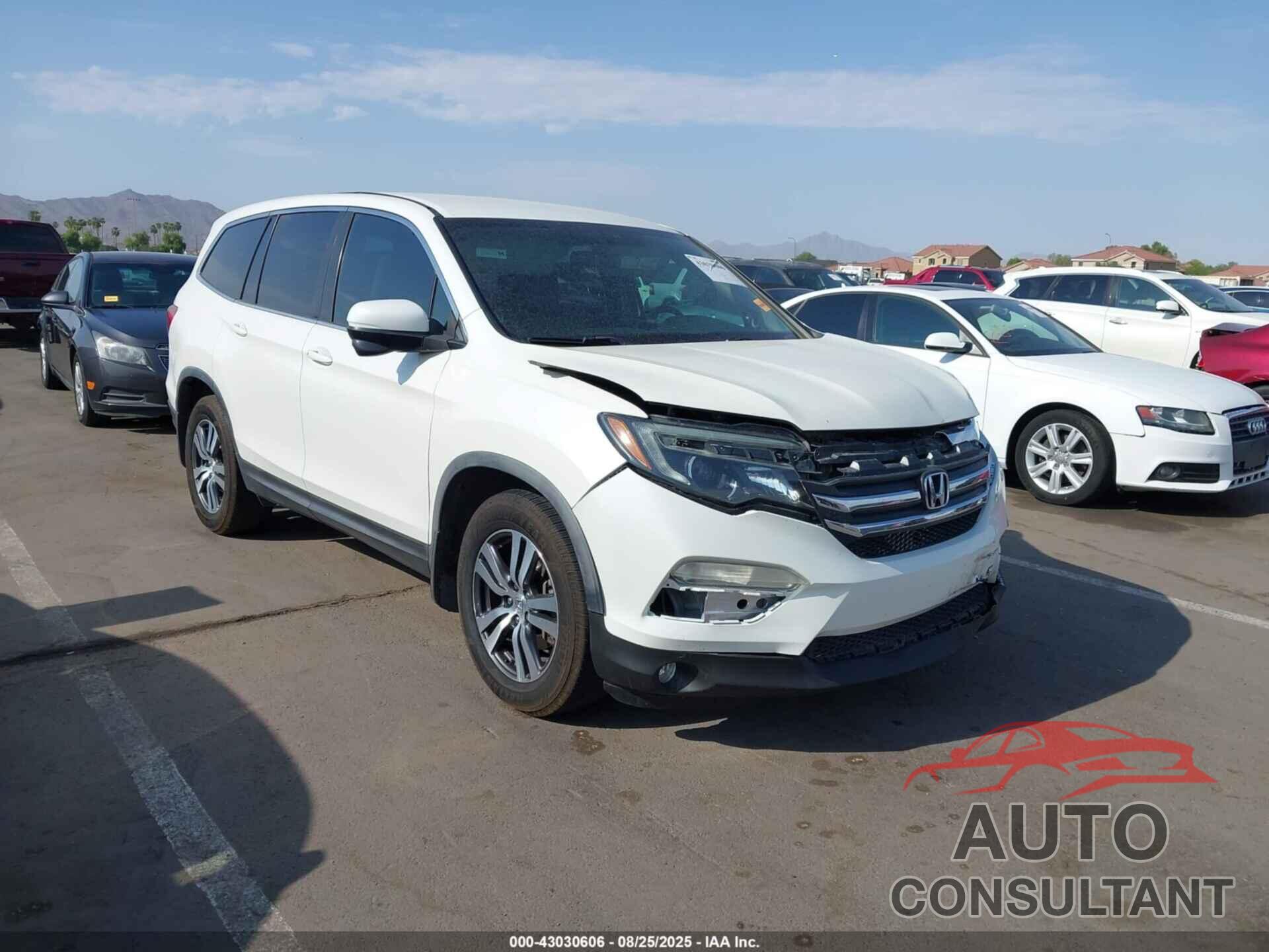 HONDA PILOT 2017 - 5FNYF5H34HB018754